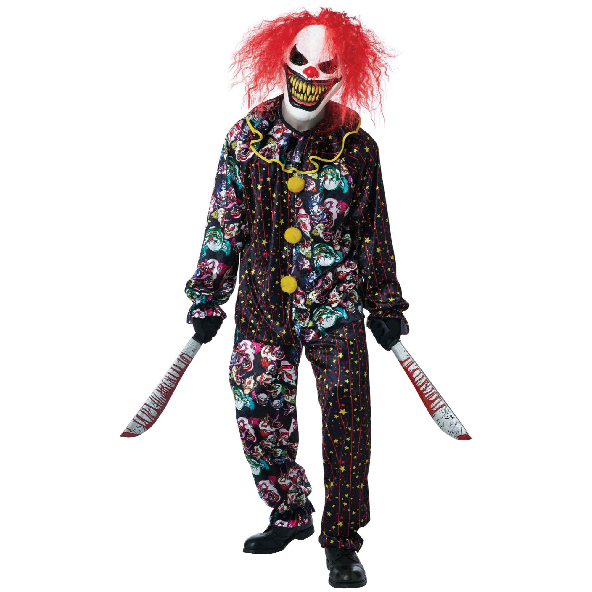 Killer Smile Clown Horror Mens Costume