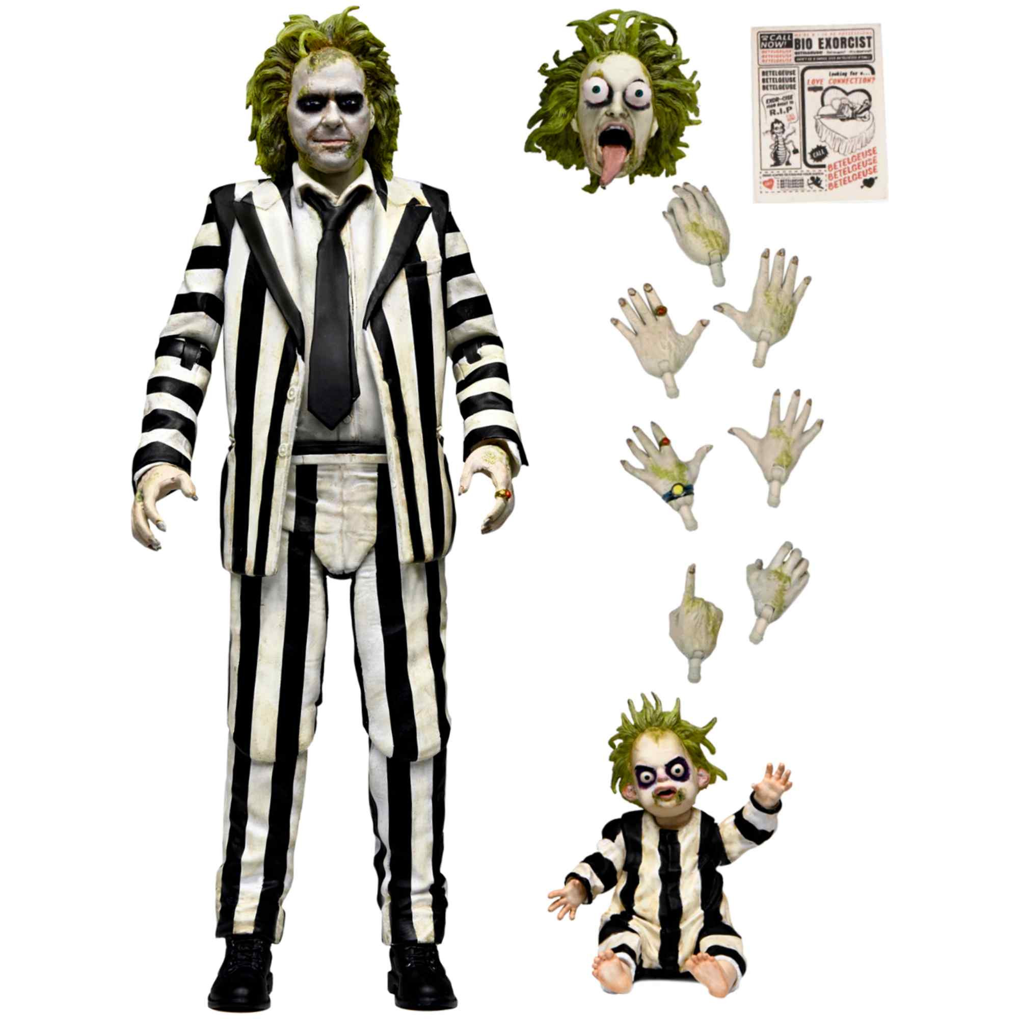 Beetlejuice Beetlejuice Striped Suit Ultimate NECA 7″ Action Figure