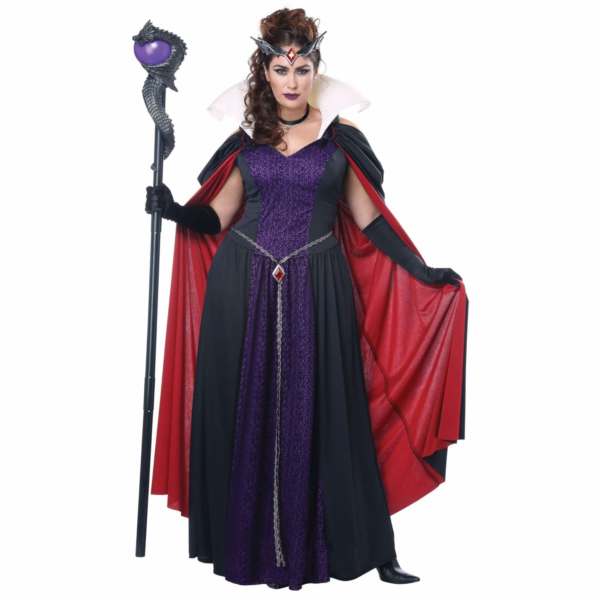 Evil Queen Wicked Sorceress Fairy Tale Story Book Week Womens Costume Plus