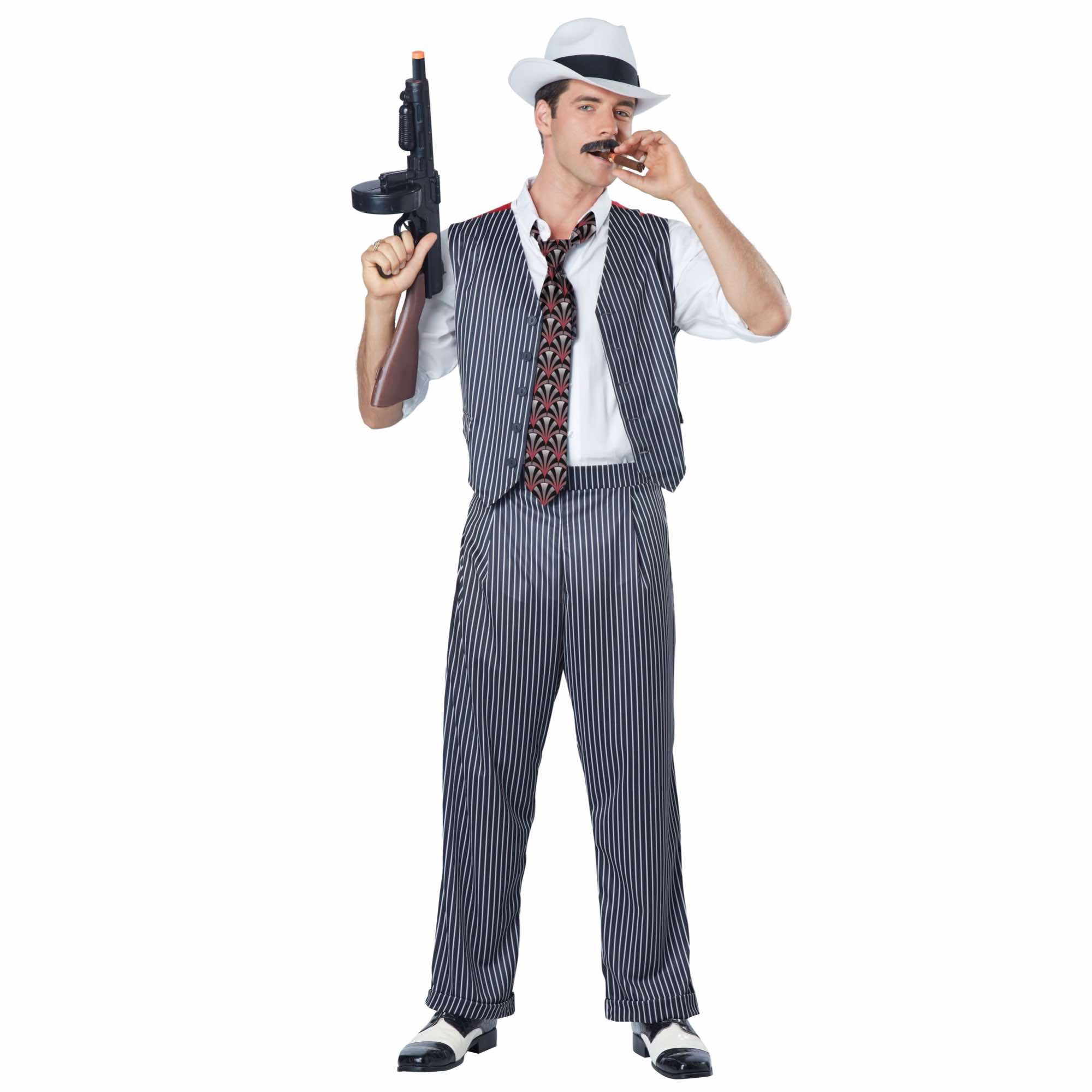 Mobster 1920s Mafia Gangster Mob Crime Boss Chicago Mens Costume