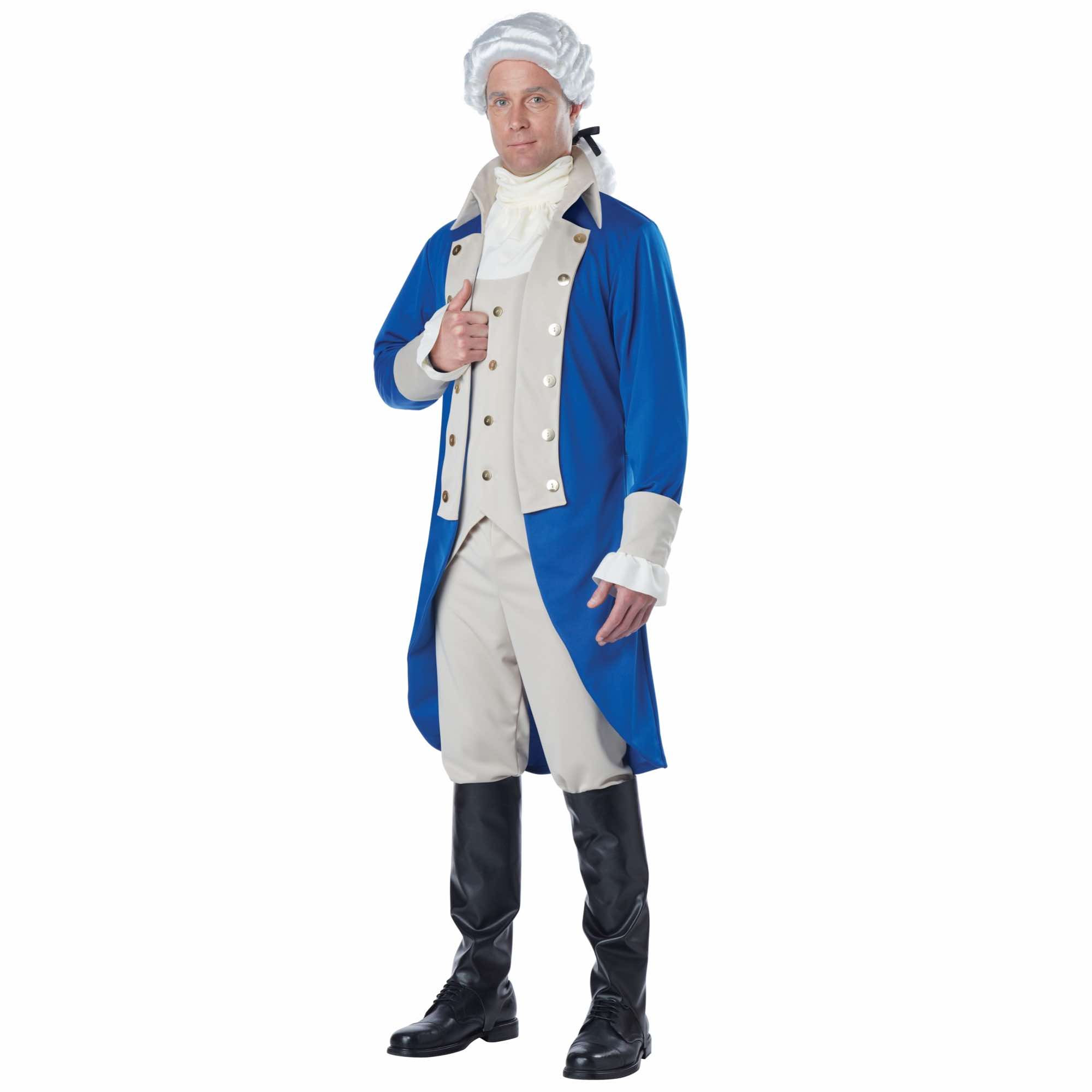 George Washington US First President Founding Father Colonial Mens Costume