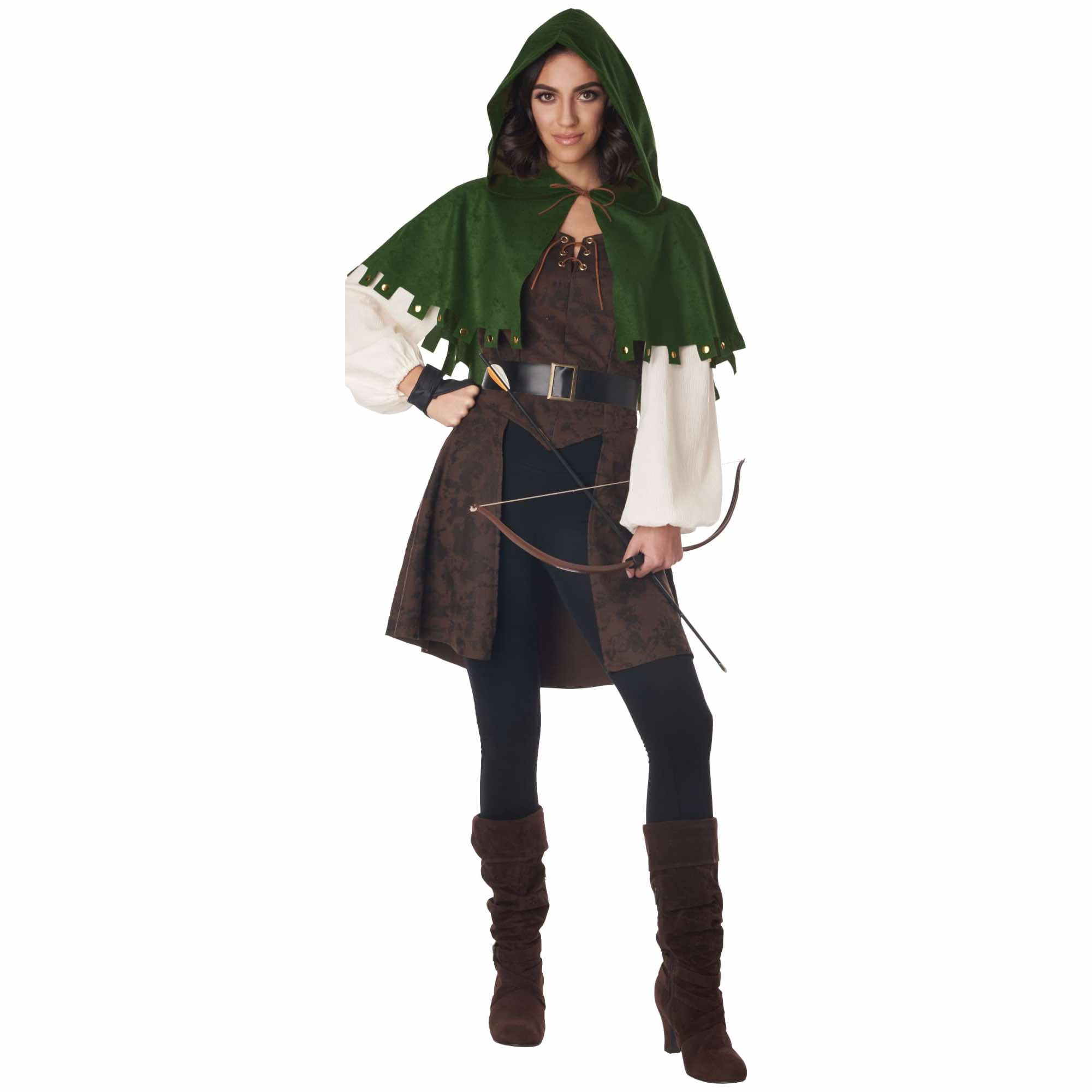 Legendary Robin Hood Medieval Sherwood Archer Warrior Adult Womens Costume