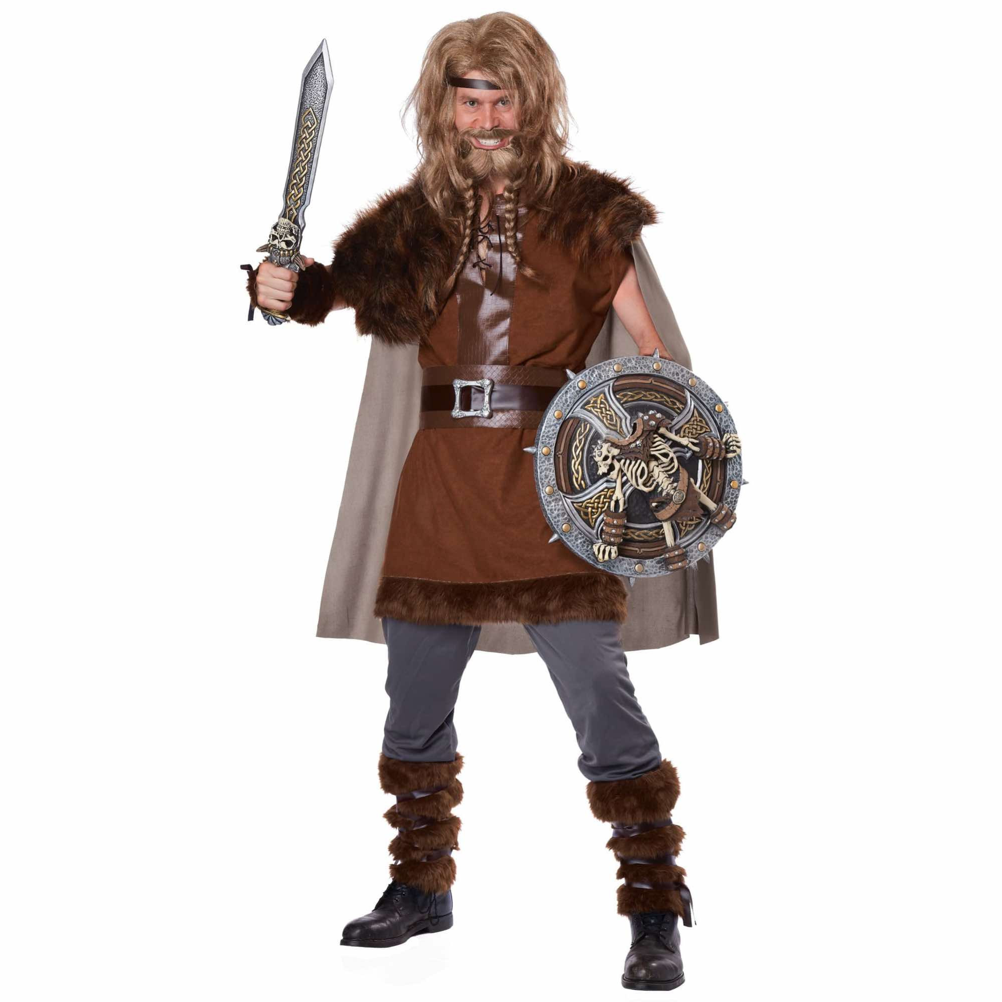 Mighty Viking Barbarian Warrior Medieval Men Costume