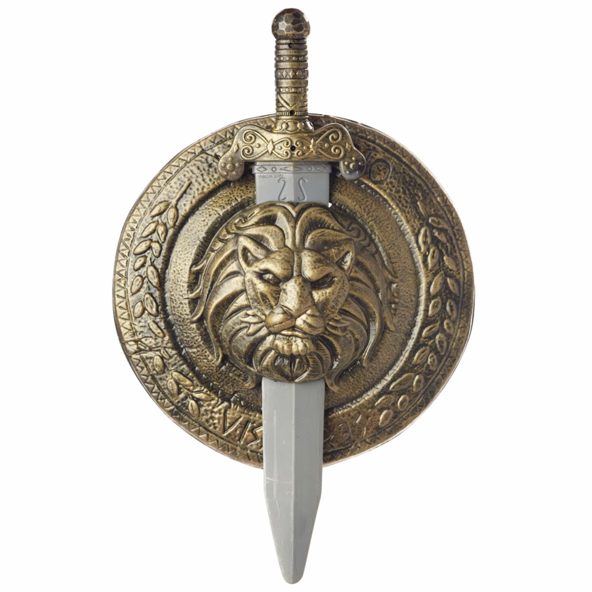 Gladiator Combat Shield & Sword Warrior 18" Men Costume Accessory