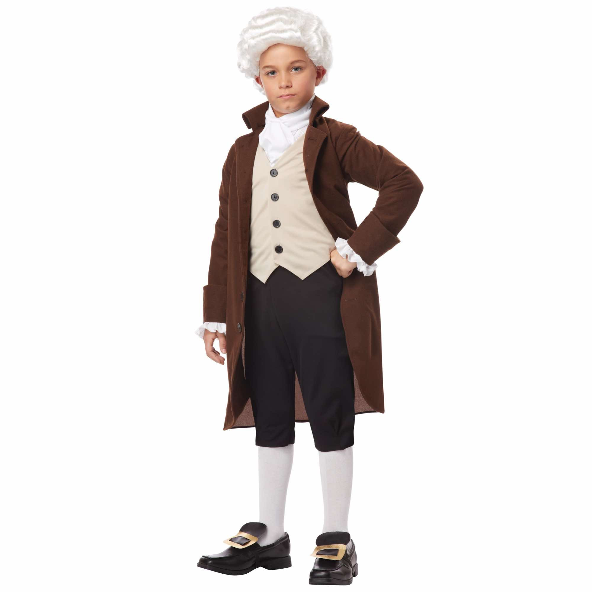 Benjamin Franklin Colonial Man Founding Father Scientist Historical Boys Costume