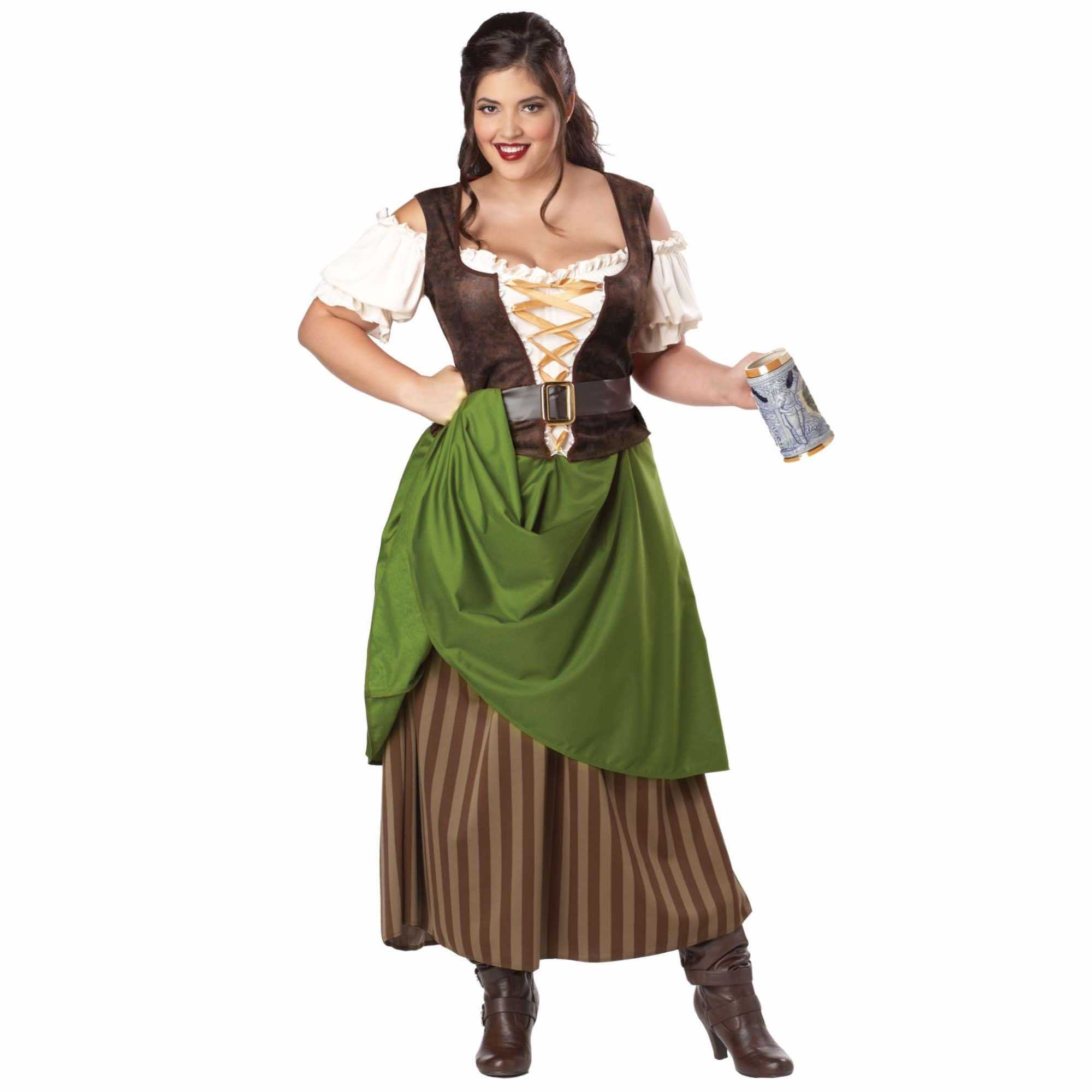 Tavern Maiden Beer Maid Renaissance Oktoberfest Medieval Womens Costume Plus