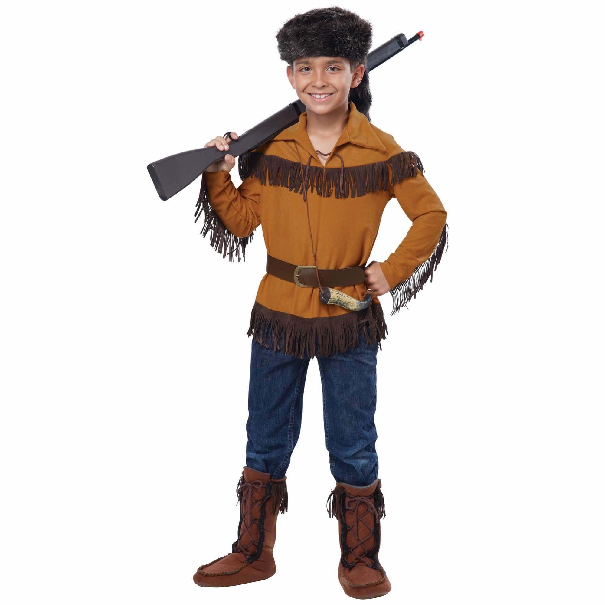 Frontier Boy Davy Crockett Pioneers American Political & Patriotic Boys Costume