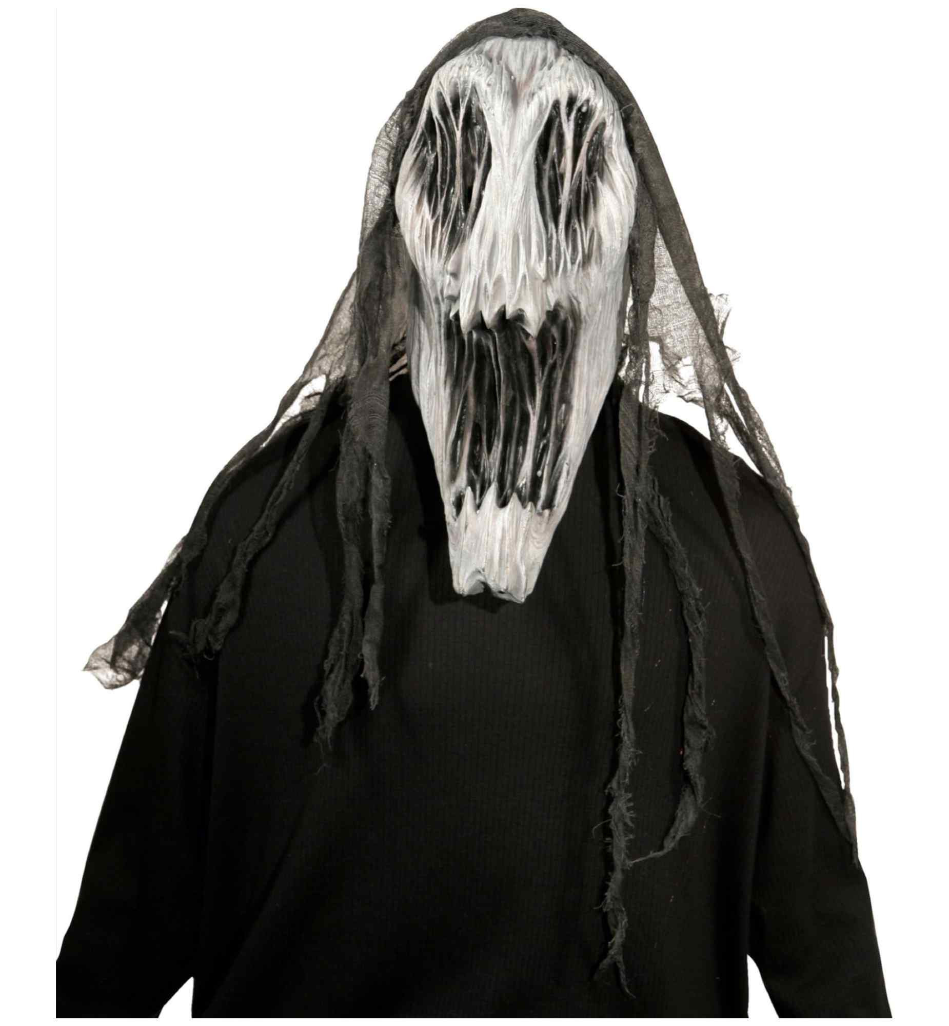 Gaping Wraith Horror Ghost Spirit Halloween Mens Costume Overhead Latex Mask