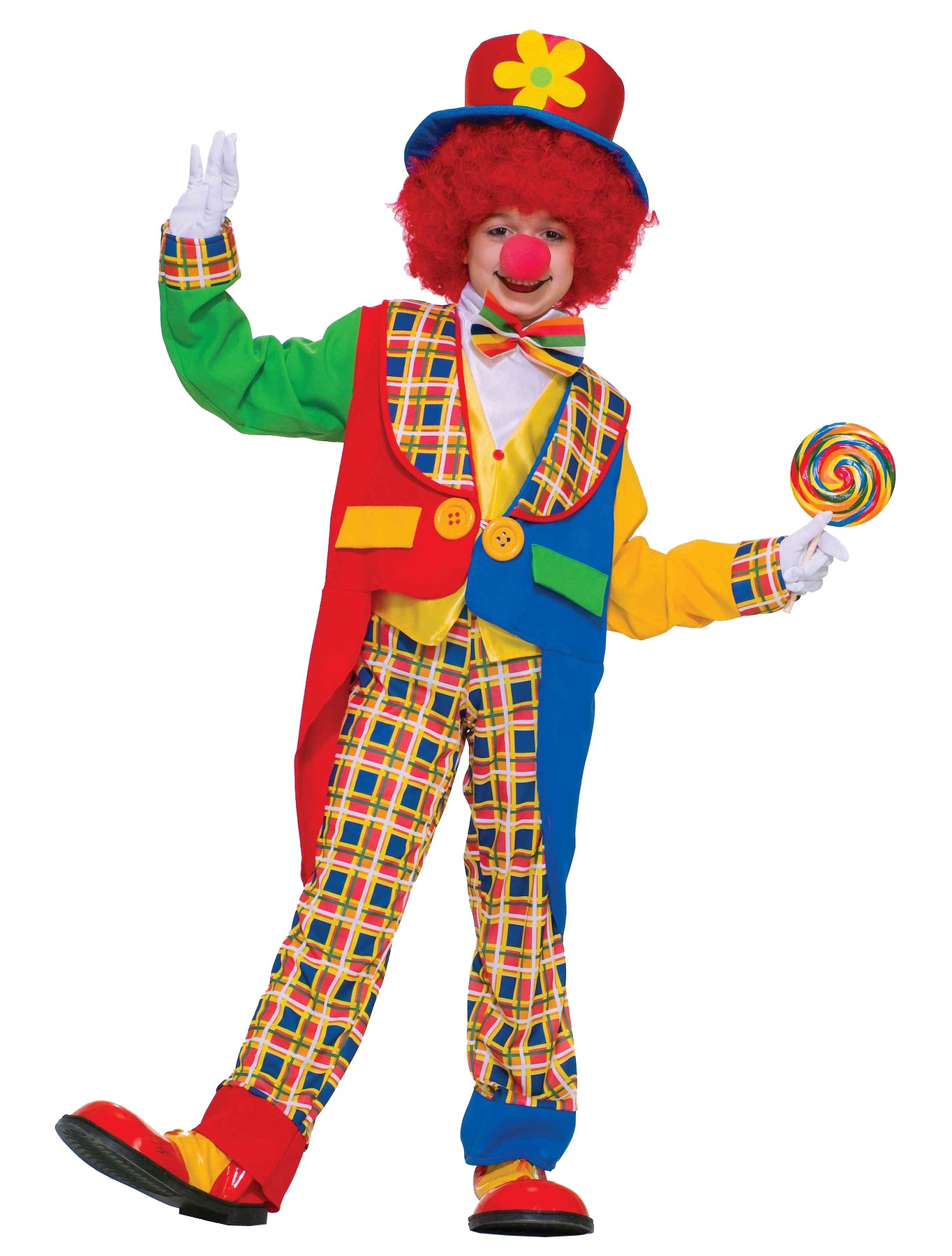 Clown In The Town Circus Funny Dress Up Boys Costume