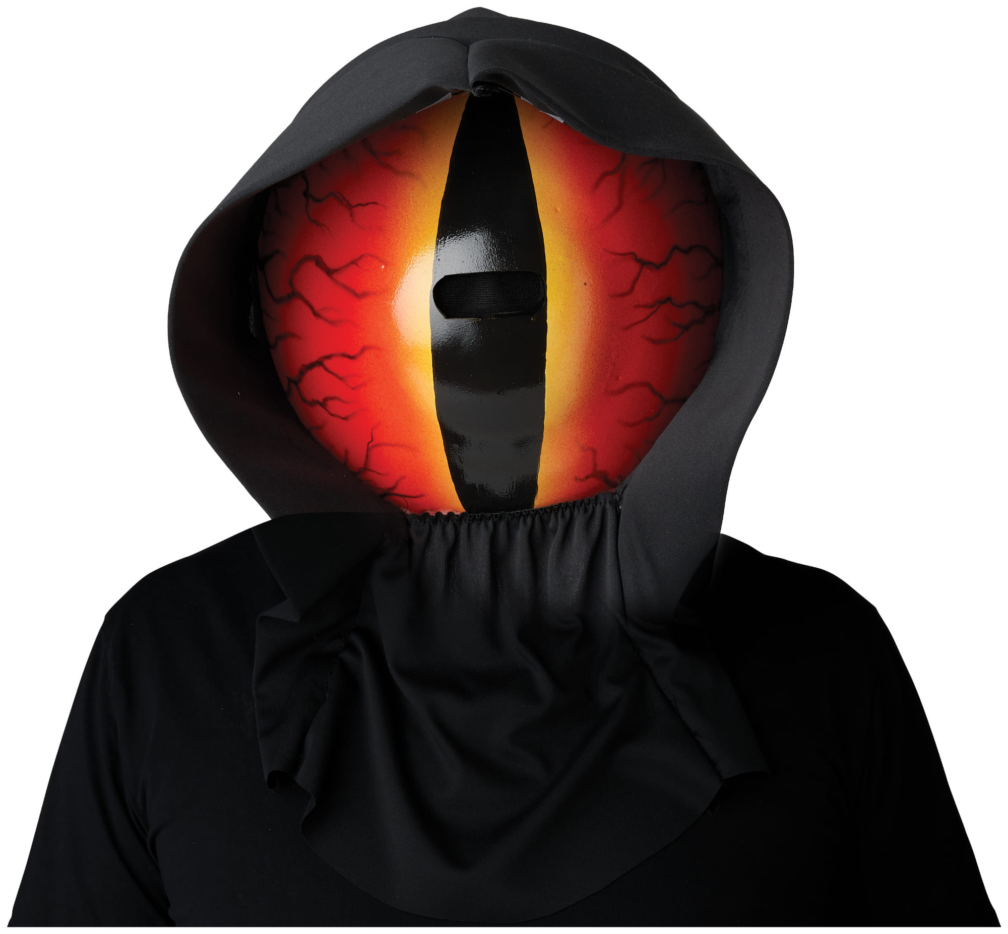 Evil Eye Big Red Eyeball Alien Horror Adult Mens Costume Light Up 1/2 Mask