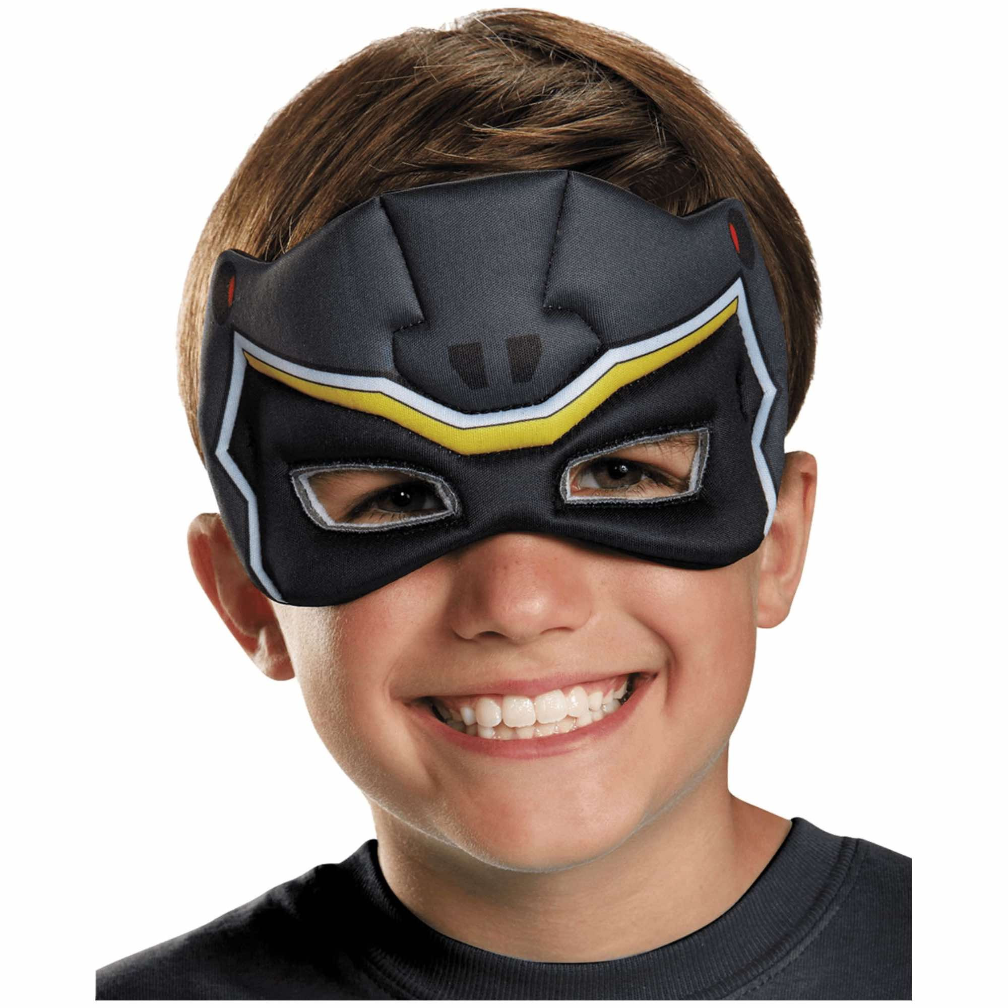 Black Ranger Saban's Power Rangers Dino Charge Superhero Boys Costume Puffy Mask
