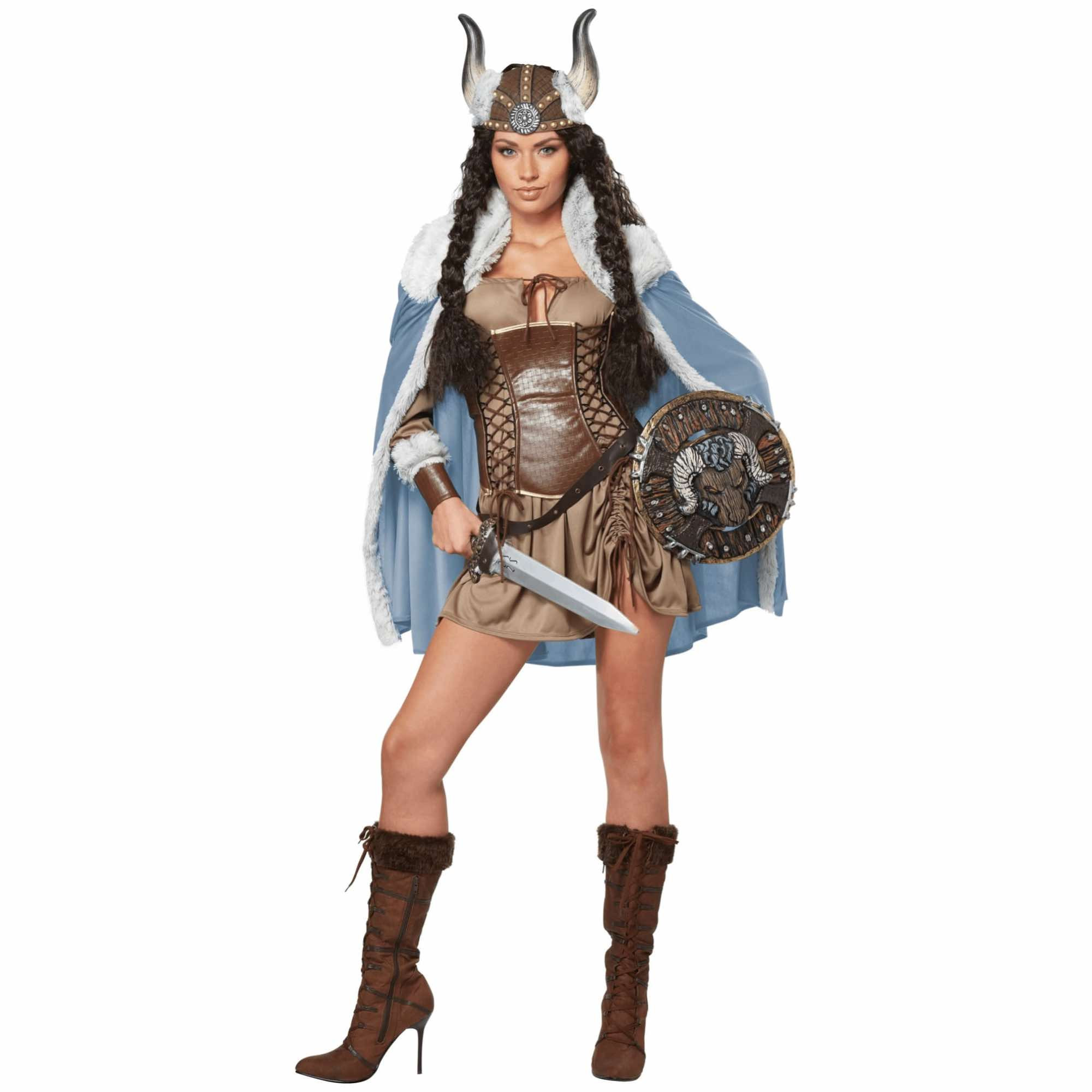 Viking Vixen Queen Warrior Barbarian Medieval Women Costume