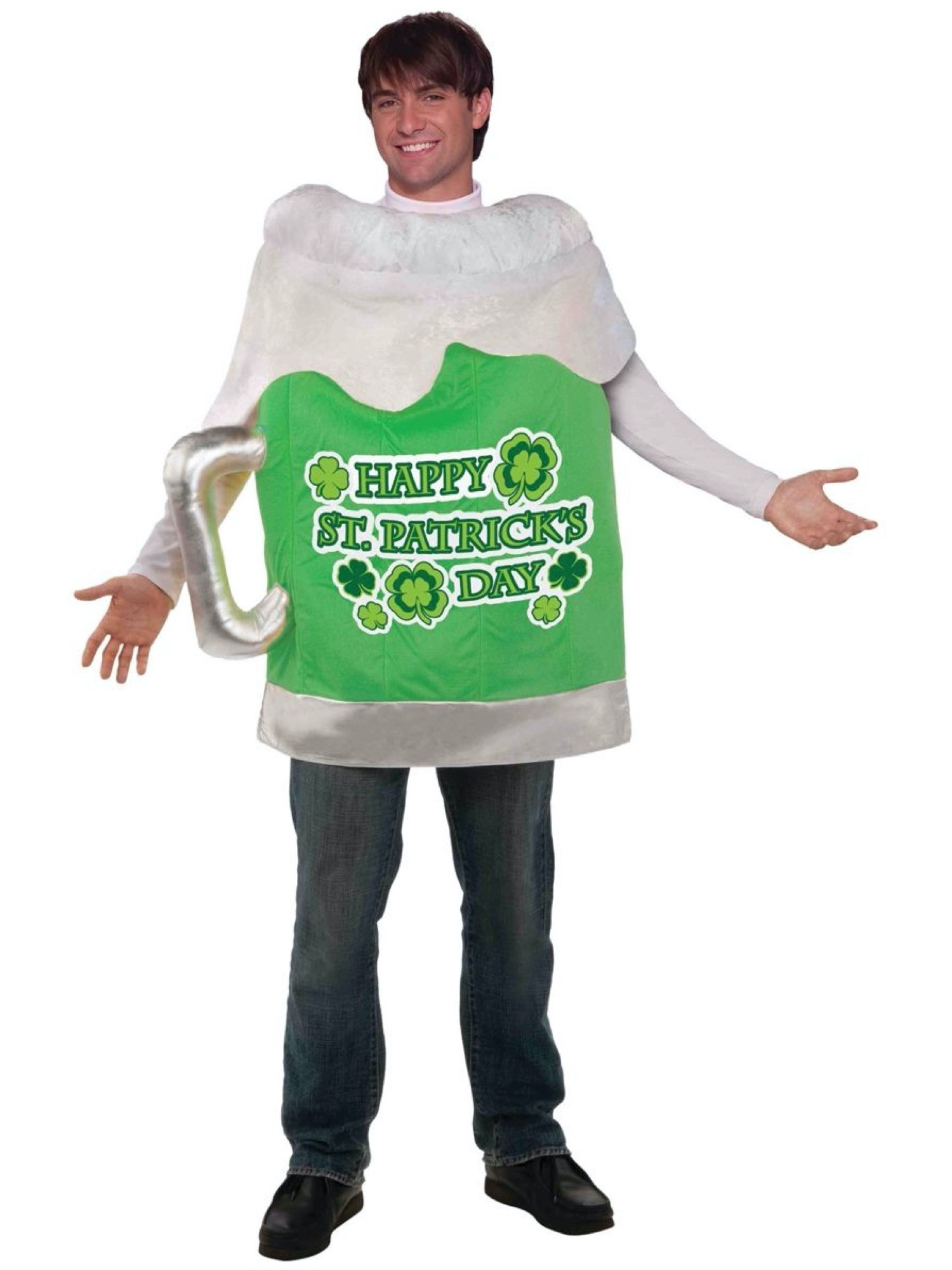 Beer Mug Green St Patrick's Day Lucky Irish St Paddy Funny Adult Mens Costume