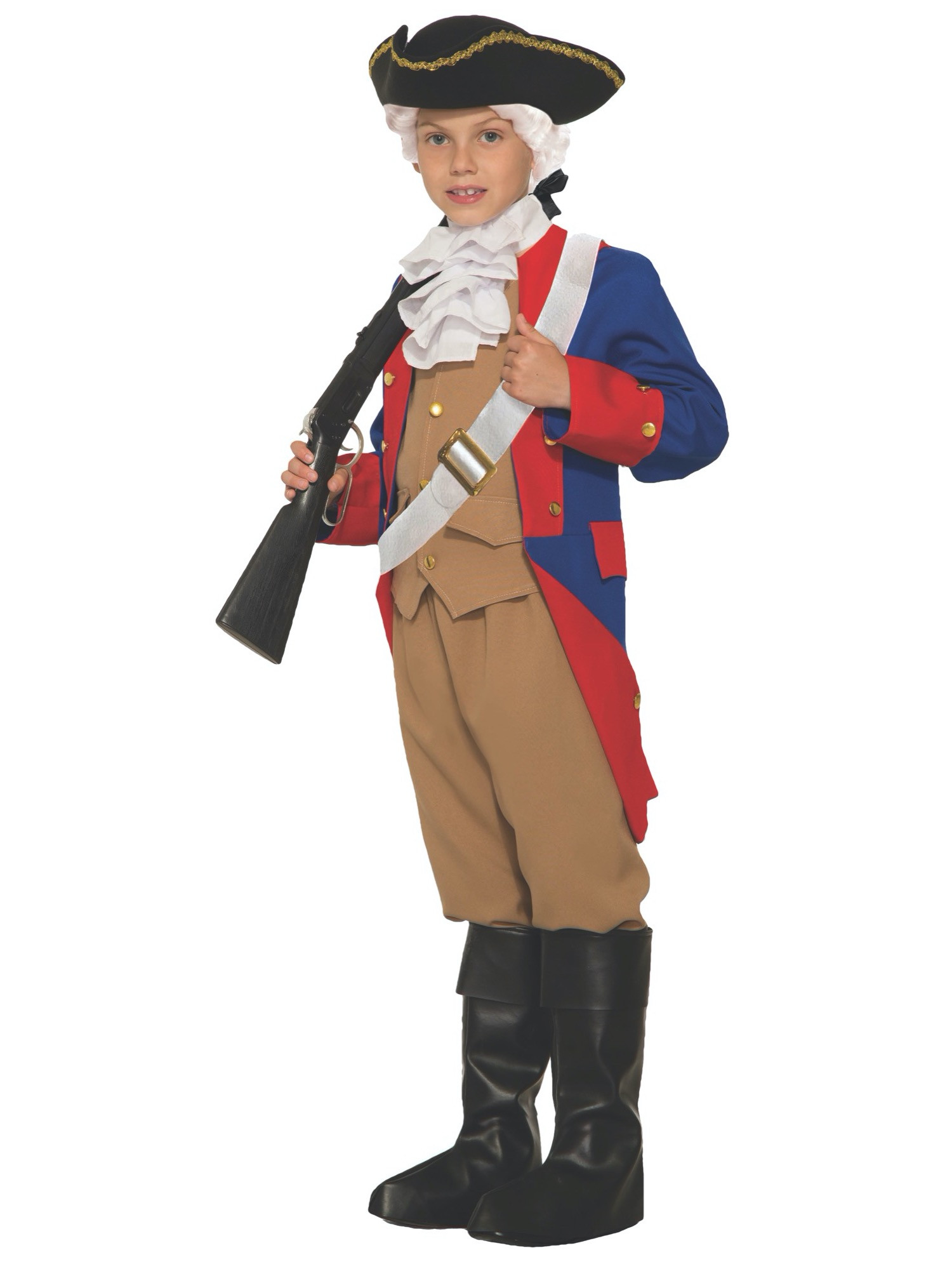 Patriotic Soldier Military Army Colonial 4th July Book Week Child Boys Costume