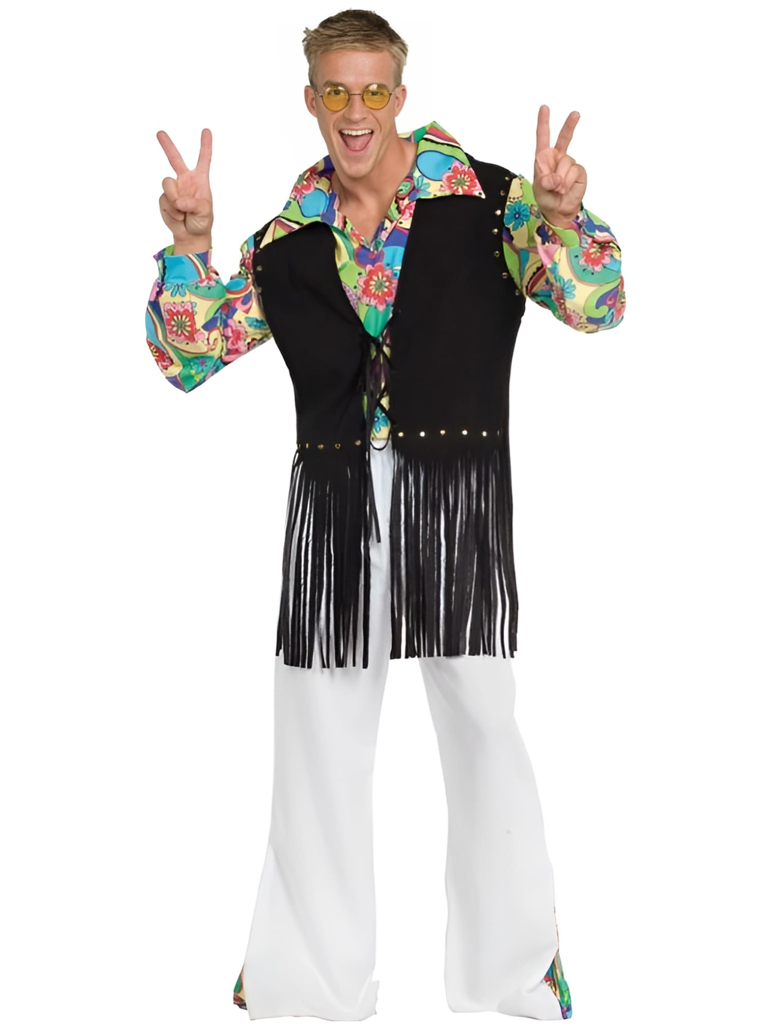 Outta Sight 1960s 1970s Dude Hippy Hippy Retro Men Costume