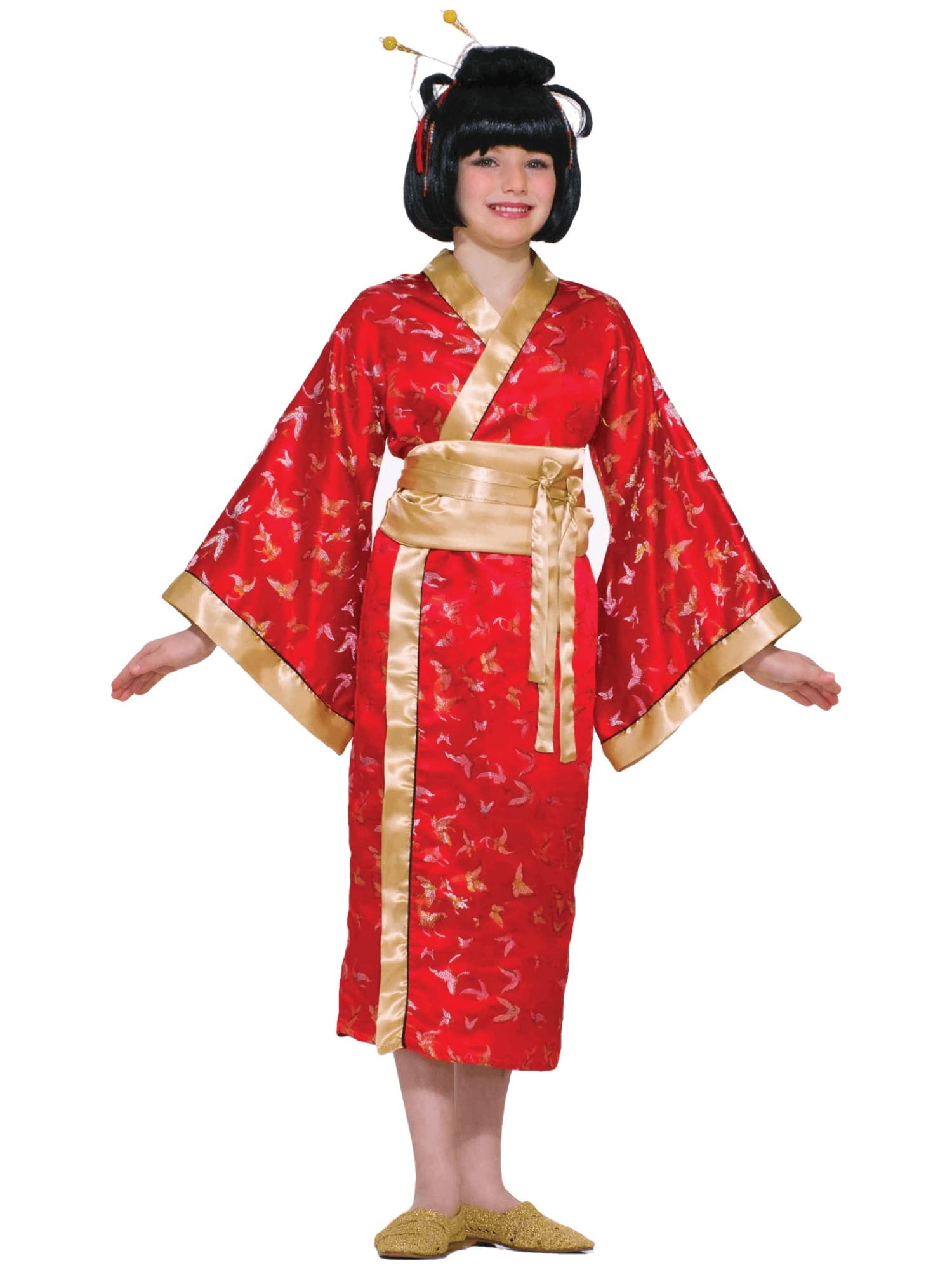 Japanese Geisha Asian Kimono Harmony Day Girls Costume