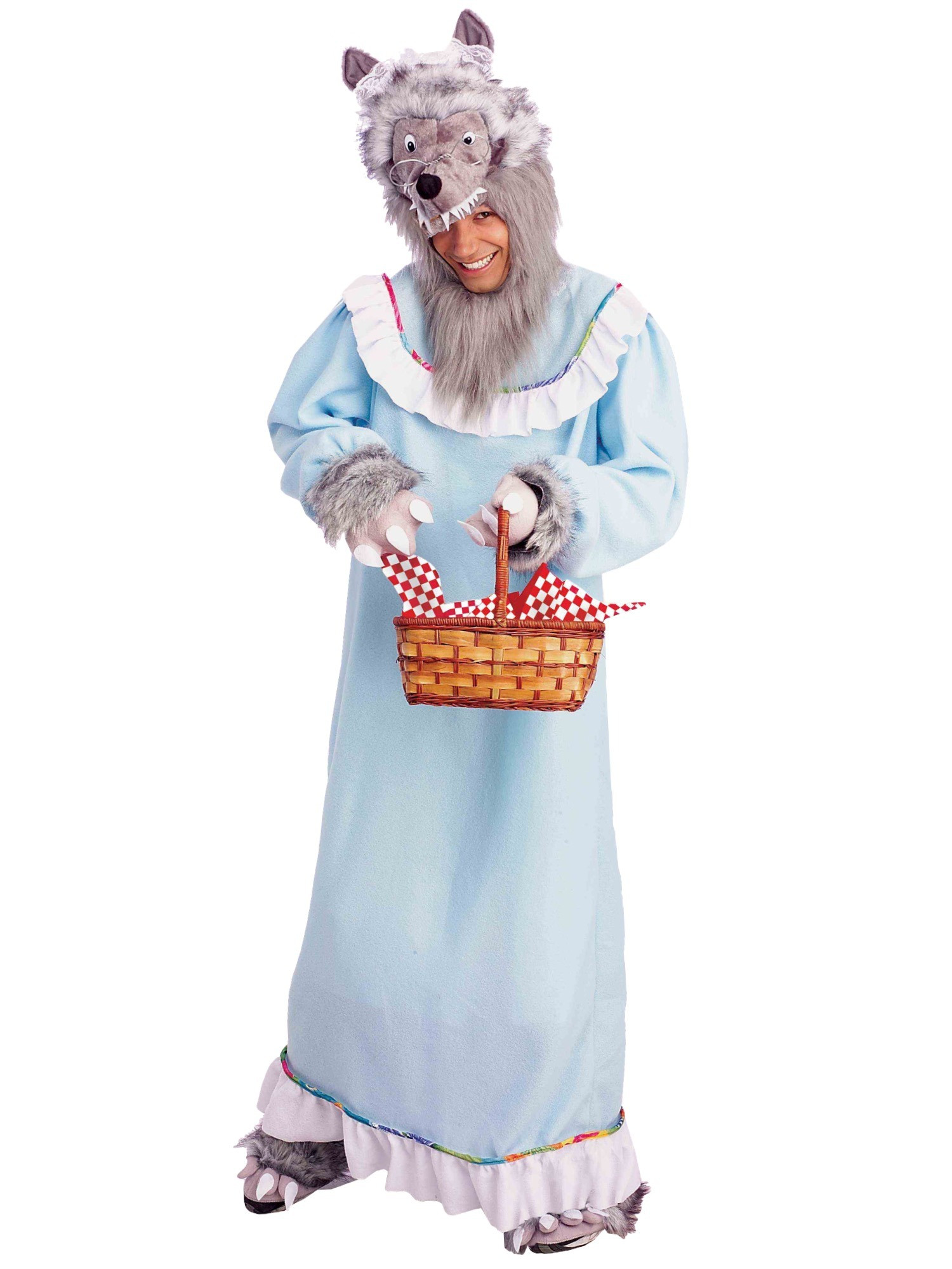 Granny Big Bad Wolf Little Red Riding Hood Story Book Week Funny Mens Costume