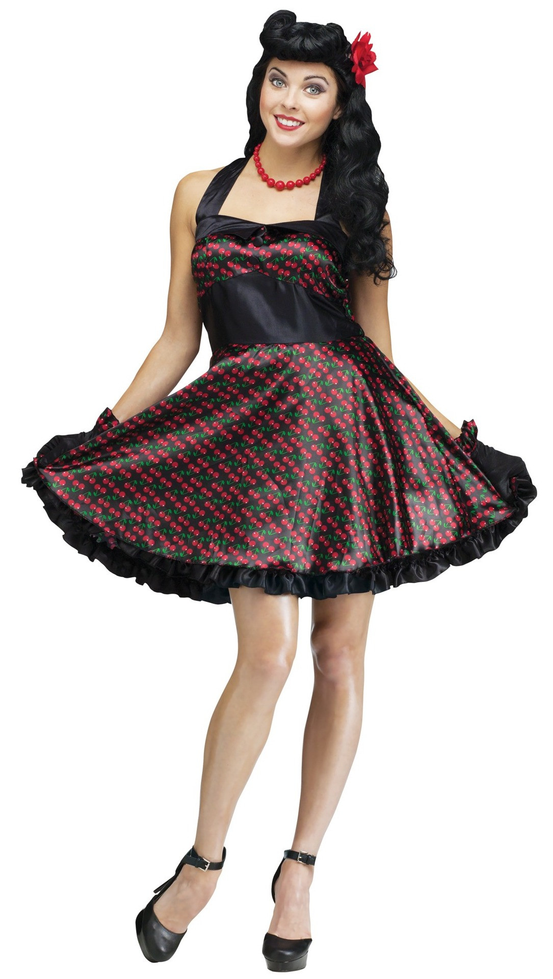 Cherry Bomb Vintage Pin Up 50s Retro Rockabilly Women Costume
