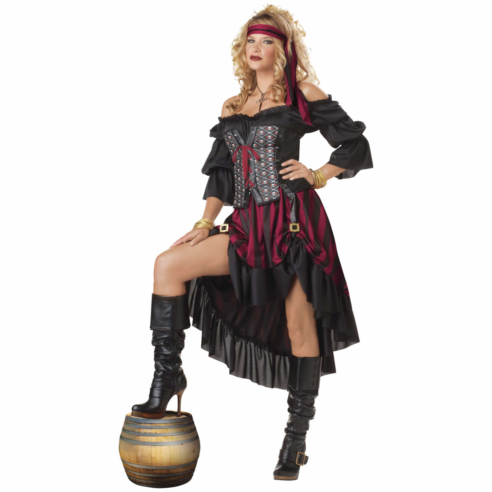 Pirate Wench Swashbuckler Caribbean Story Book Week Adult Womens Costume