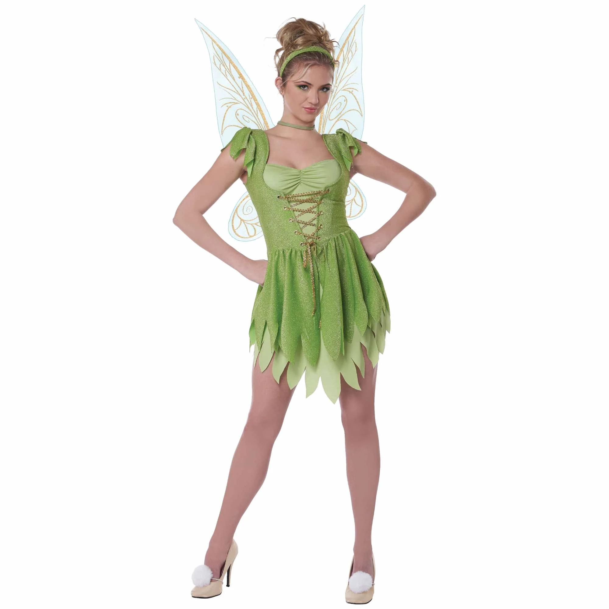 Classic Tinkerbell Tinker Bell Fairy Fairytale Book Week Adult Womens Costume