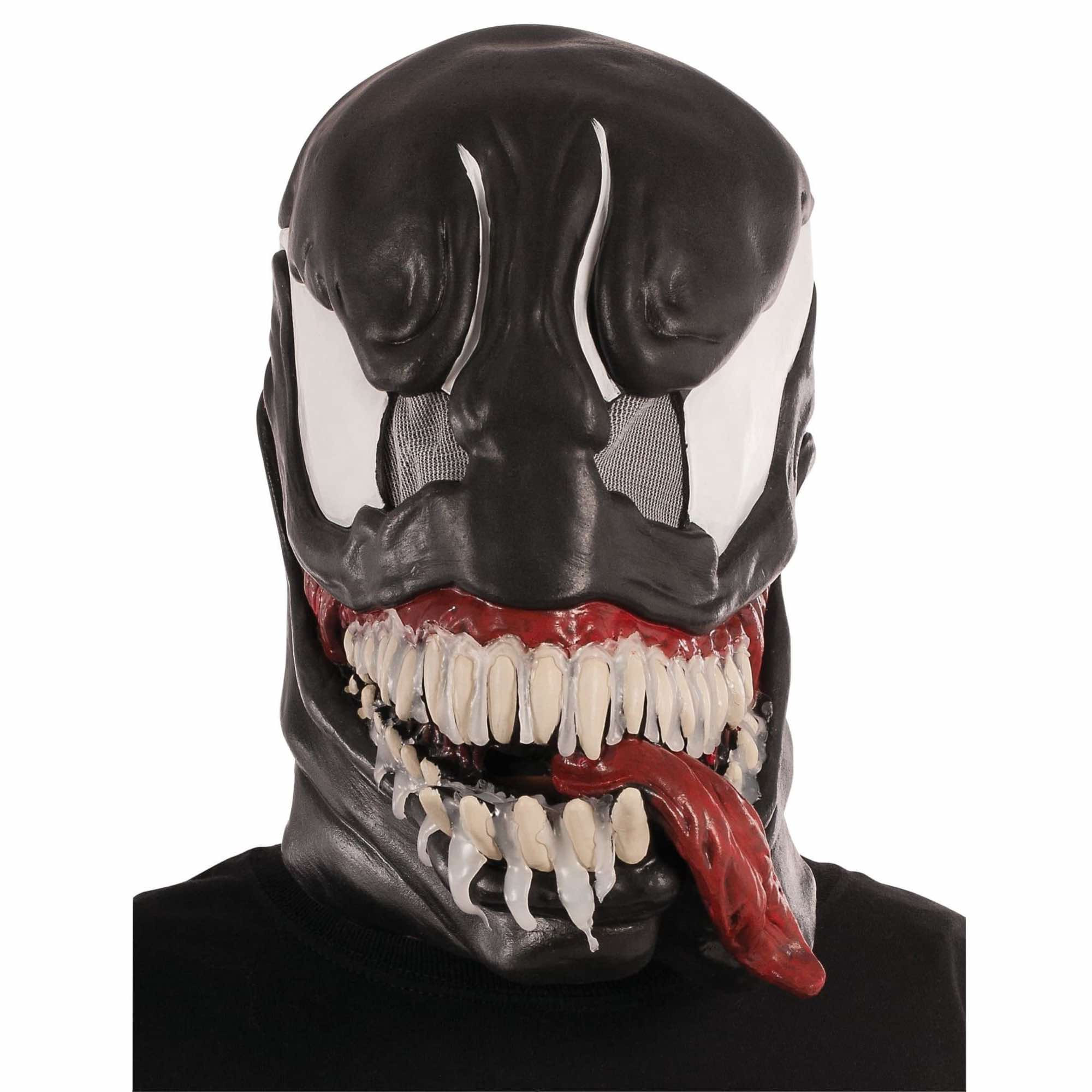 Venom Classic Spider-Man Marvel Comic Superhero Licensed Mens Costume 3/4 Mask