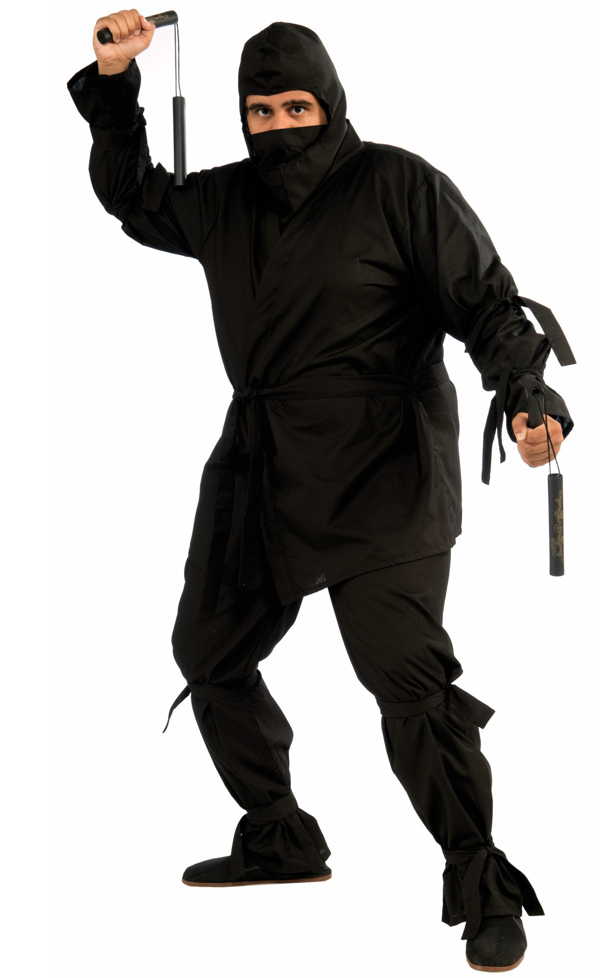 Deluxe Ninja Japanese Warrior Men Costume Plus XL