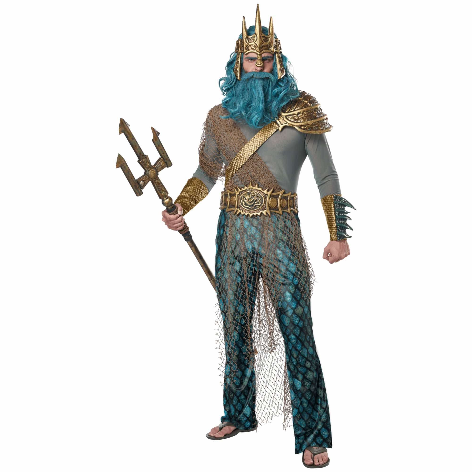 Poseidon Neptune God of the Sea Olympian Ancient Greek Adult Mens Costume