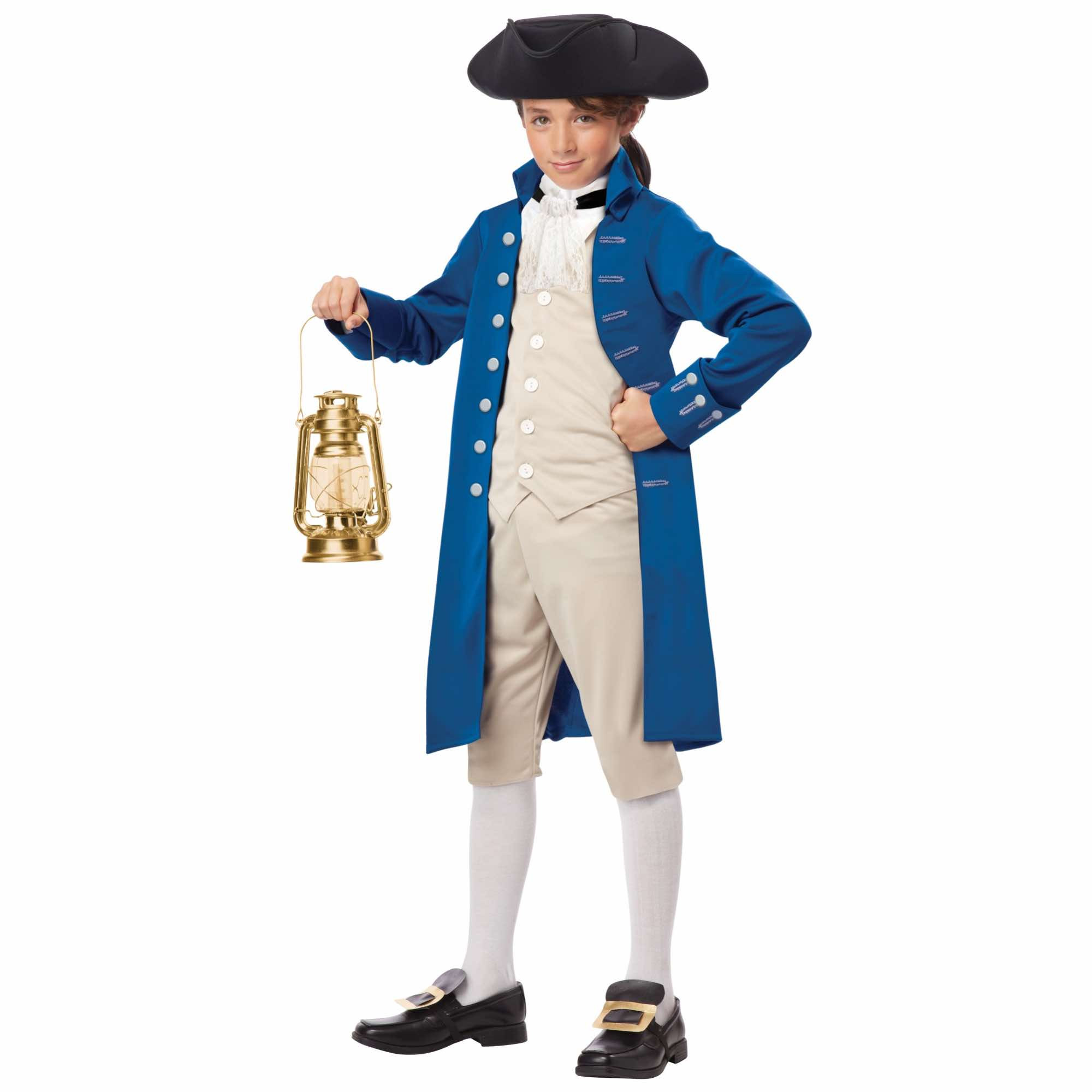 Paul Revere Patriot American Revolution Civil War Olden Colonial Boys Costume