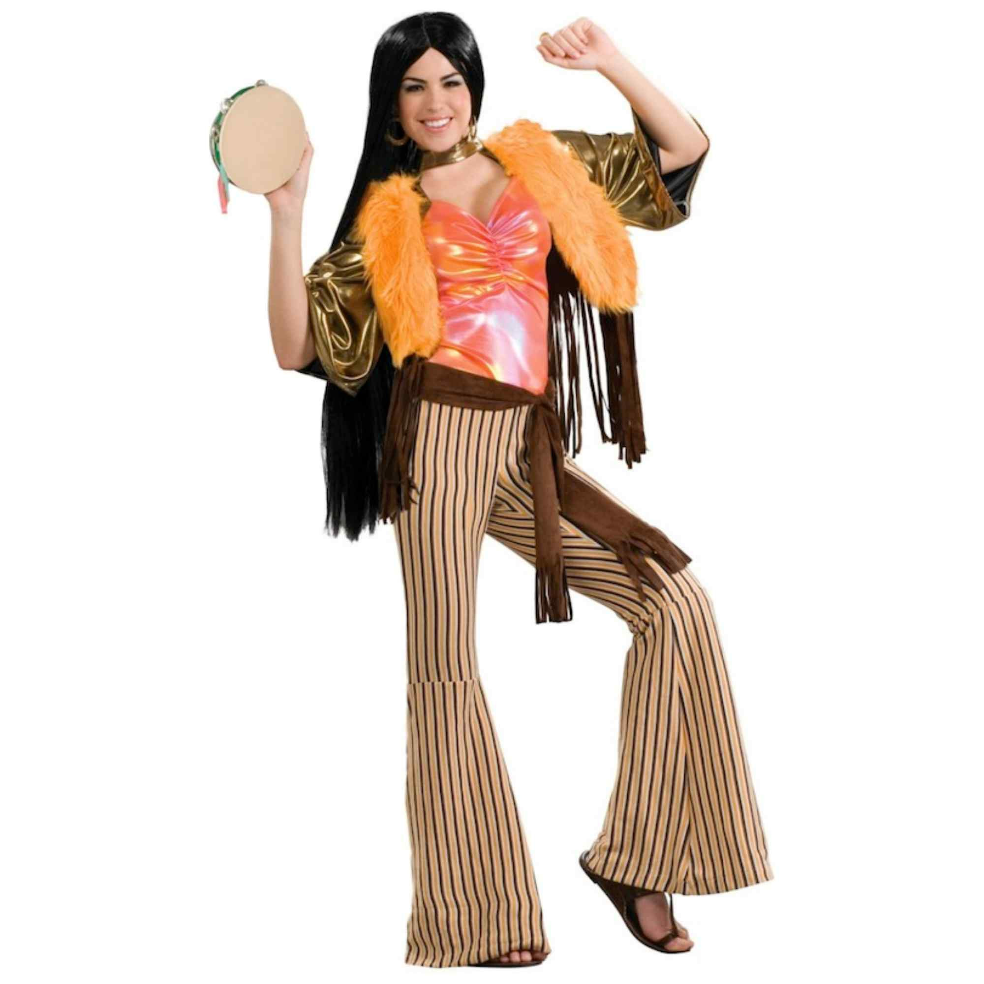 60s Babe American Pop Duo Mod 70s Women Costume Standard