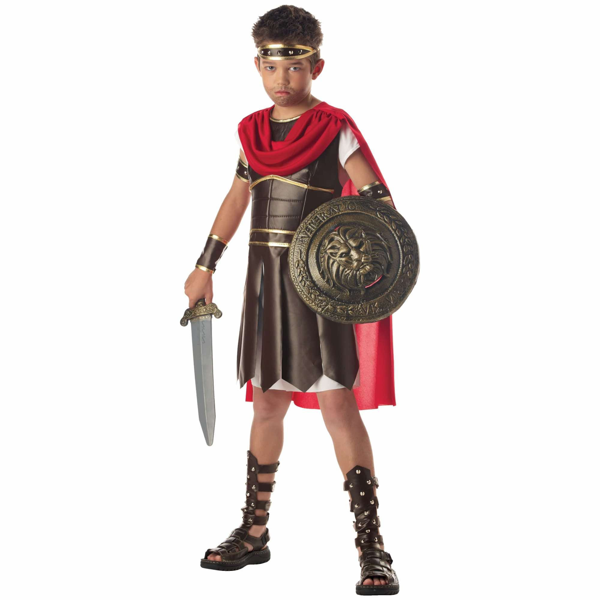 Hercules Greek Roman Gladiator Warrior Medieval Soldier Boys Costume