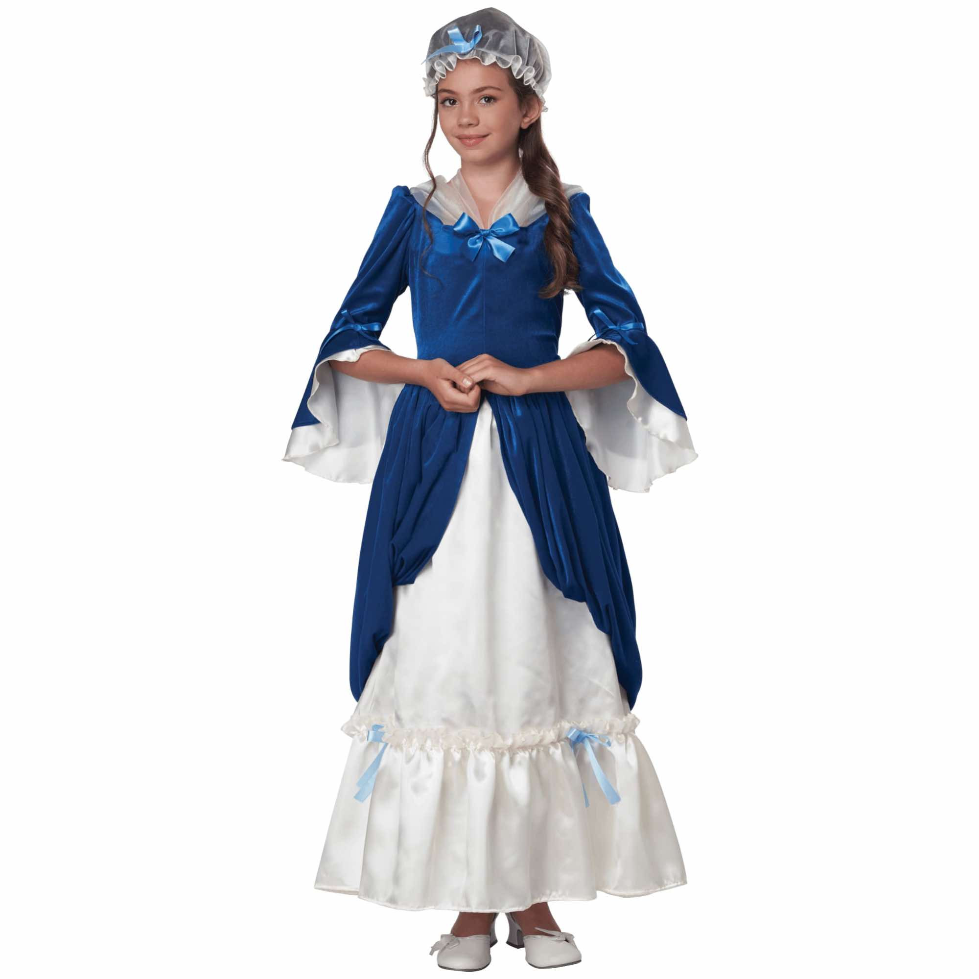 Colonial Era Dress Martha Washington Victorian Book Week Girls Costume