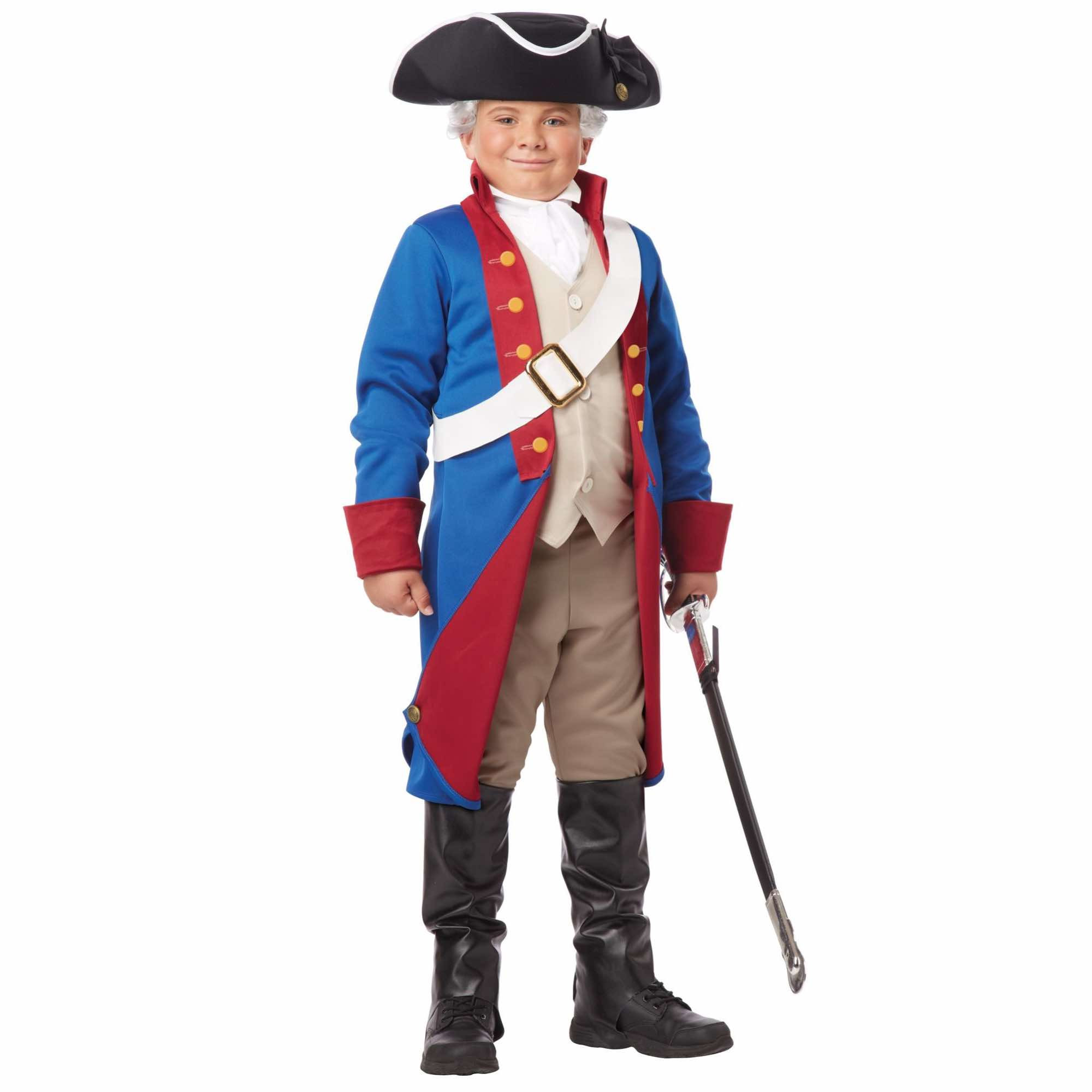 American Patriot Paul Revere Revolution Civil War Olden Colonial Boys Costume