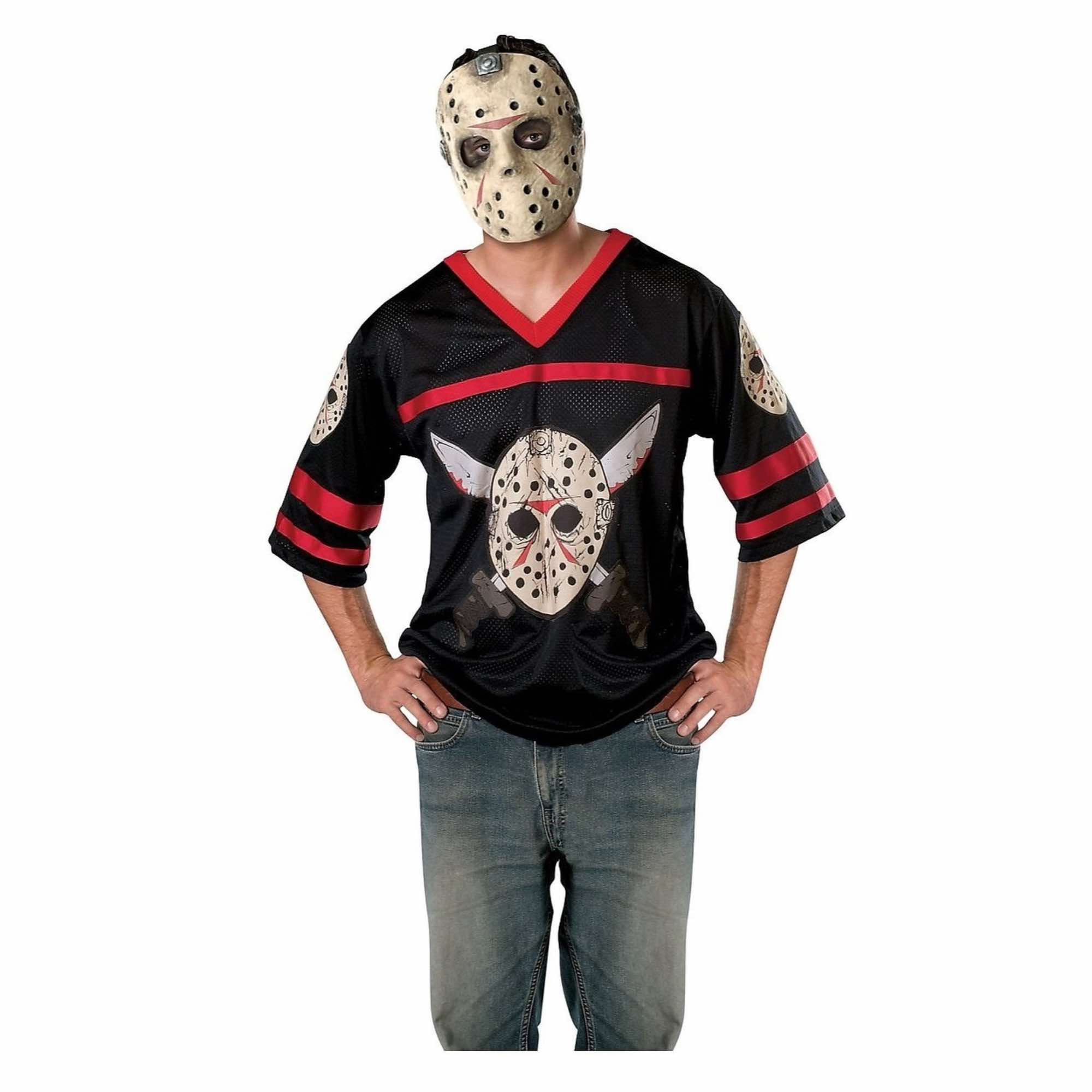 Jason Voorhees Hockey Jersey Friday The 13th Horror Movie Men Costume