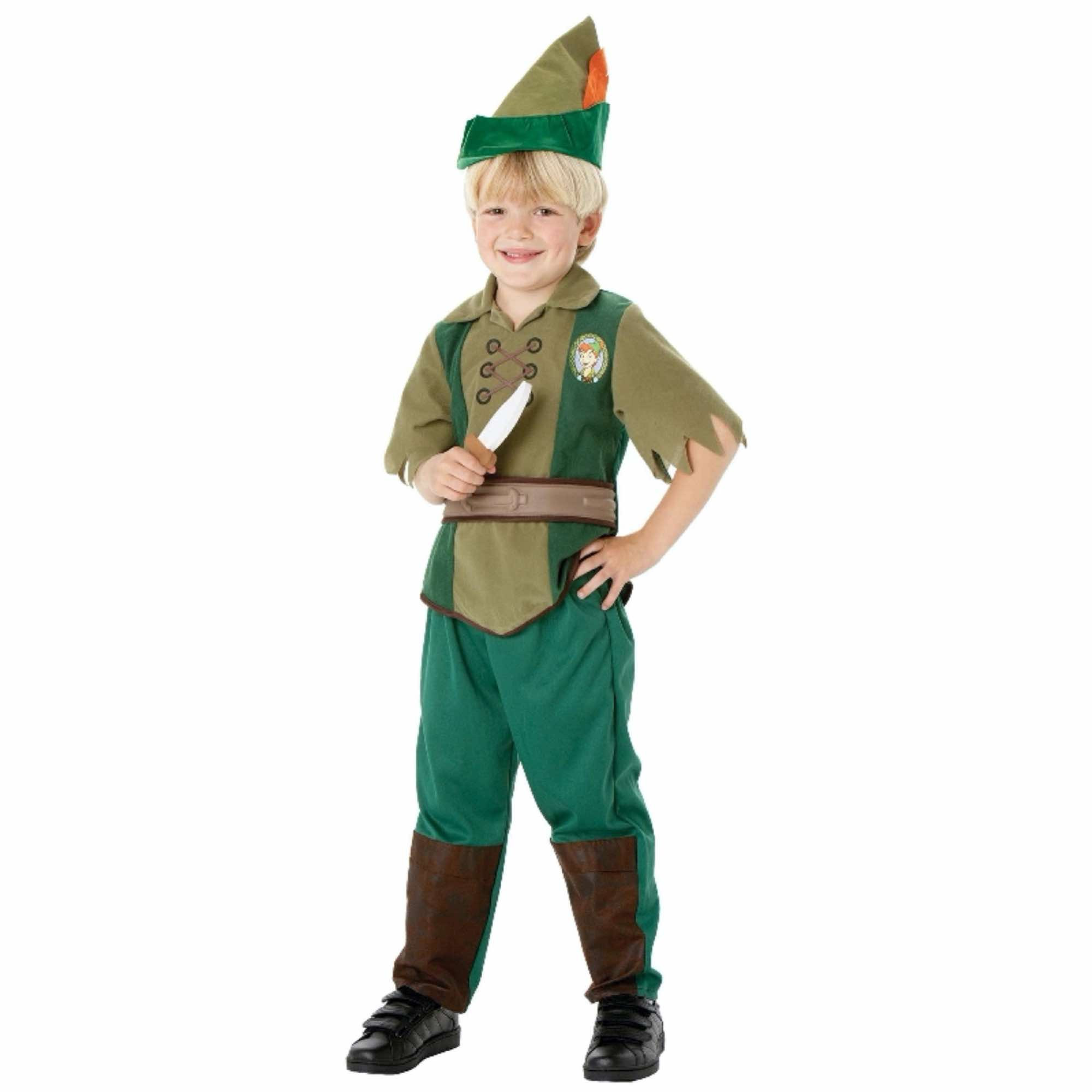 Peter Pan Disney Neverland Fairytale Story Book Week Child Boys Costume
