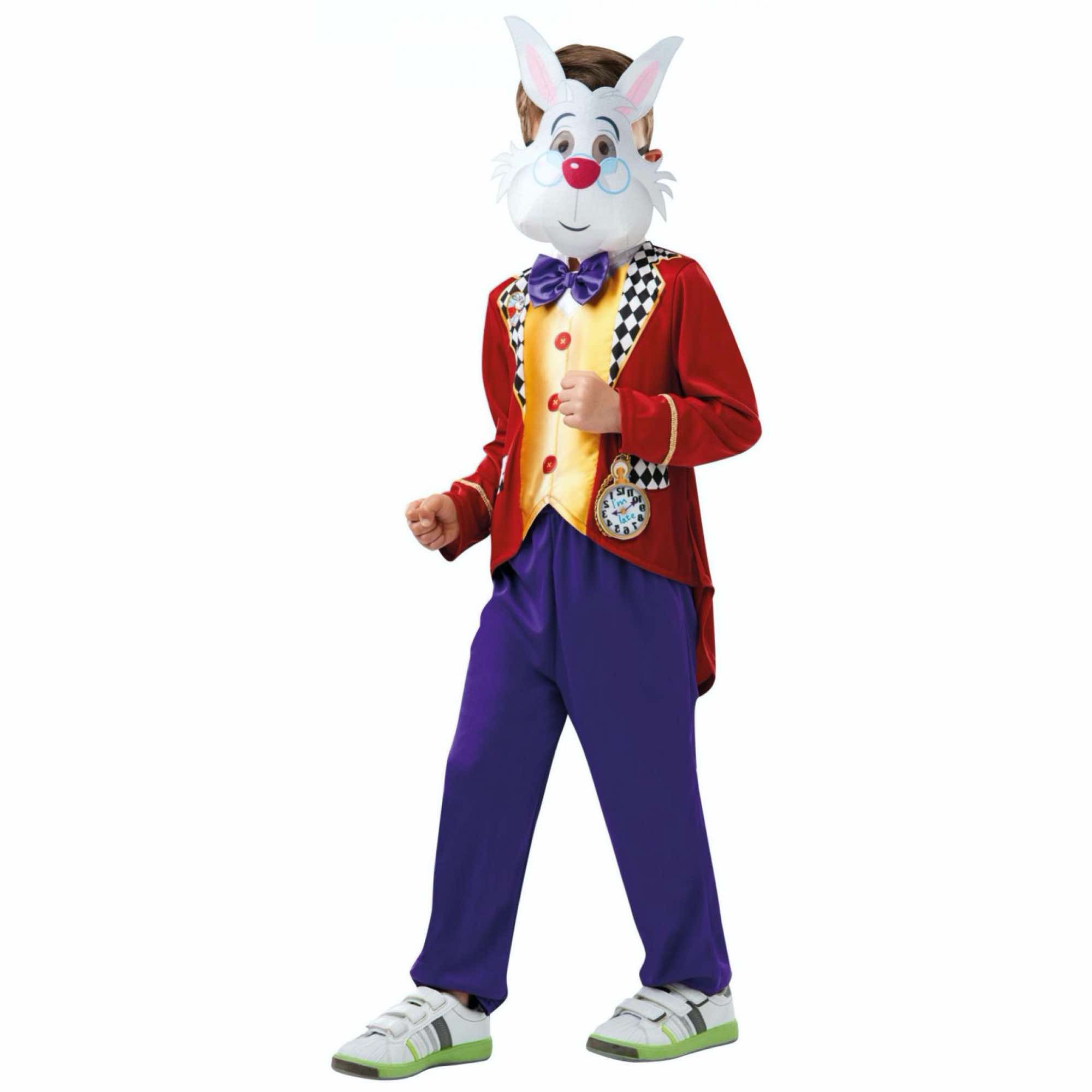 White Rabbit Disney Alice In Wonderland Fairytale Book Week Child Boys Costume