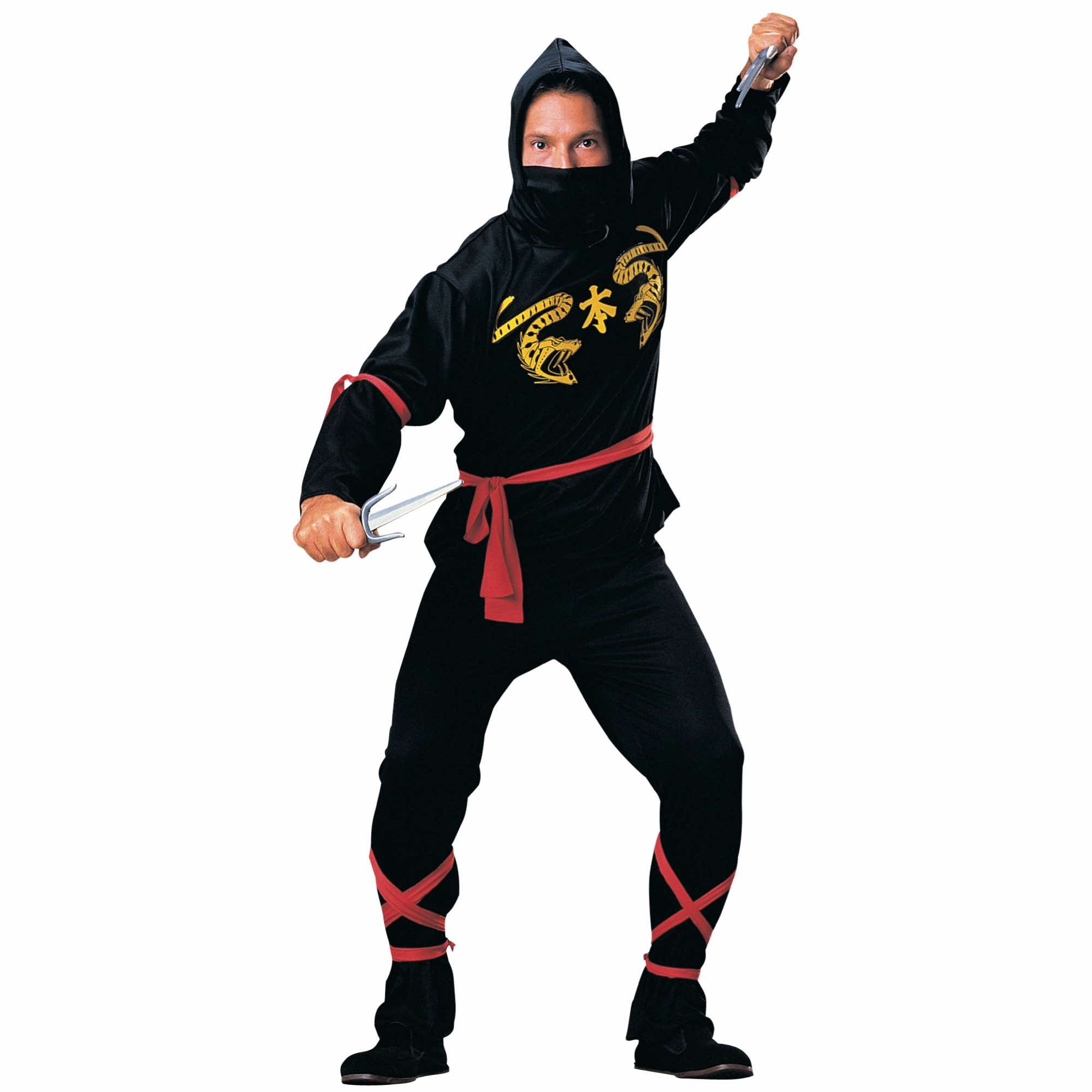 Ninja Classic Japanese Warrior Martial Art Asian Kung Fu Master Men Costume STD