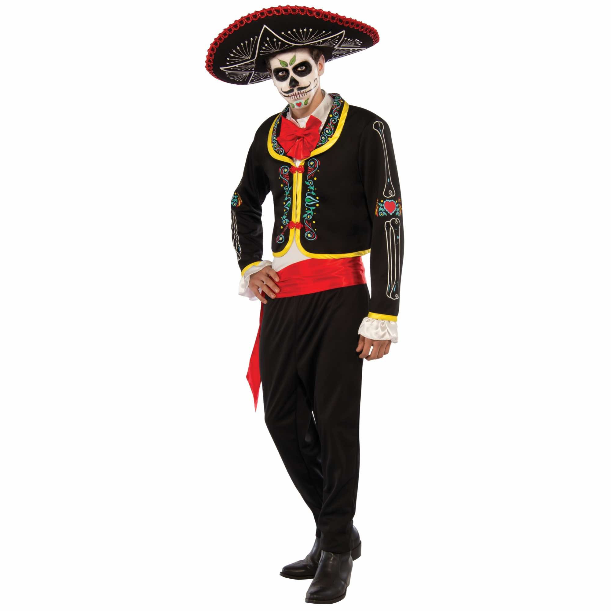 Senor Muerto Day Of The Dead Mexican Skeleton Halloween Mens Costume
