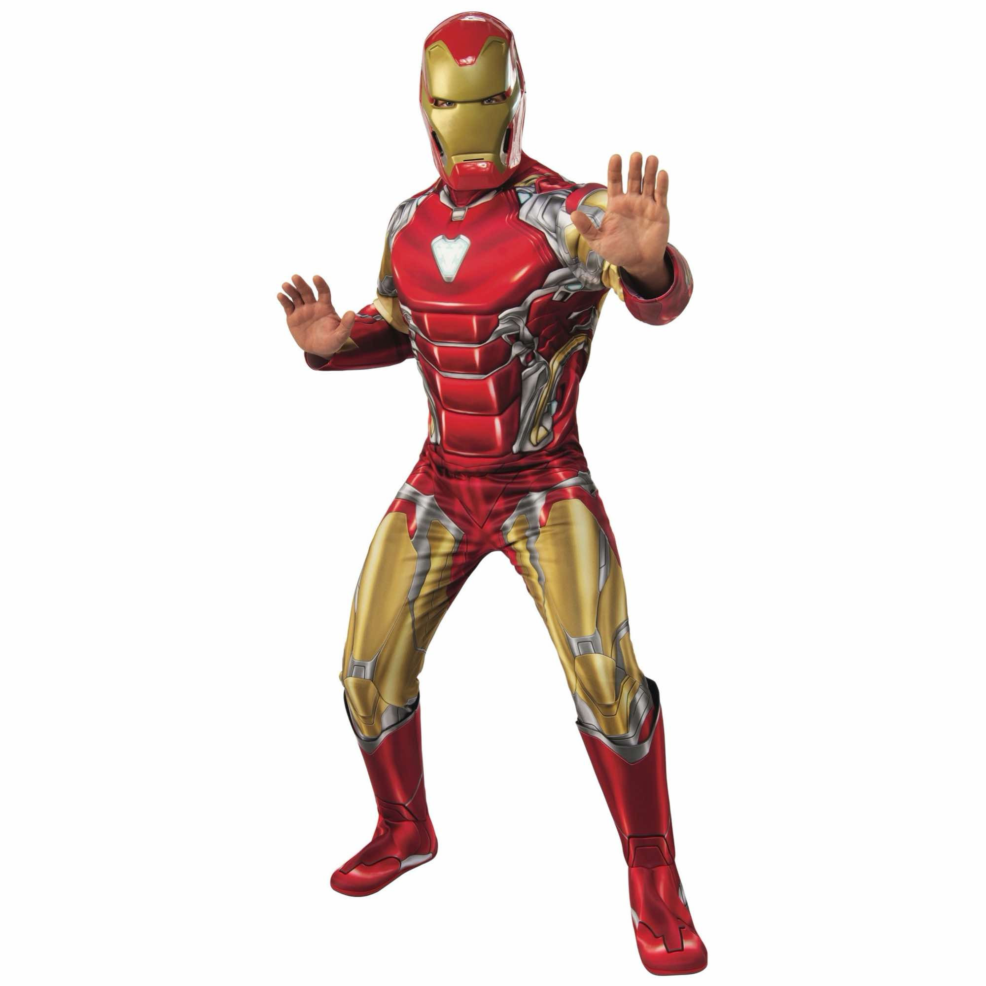 Iron Man Deluxe Muscle Avengers Endgame Marvel Superhero Adult Mens Costume