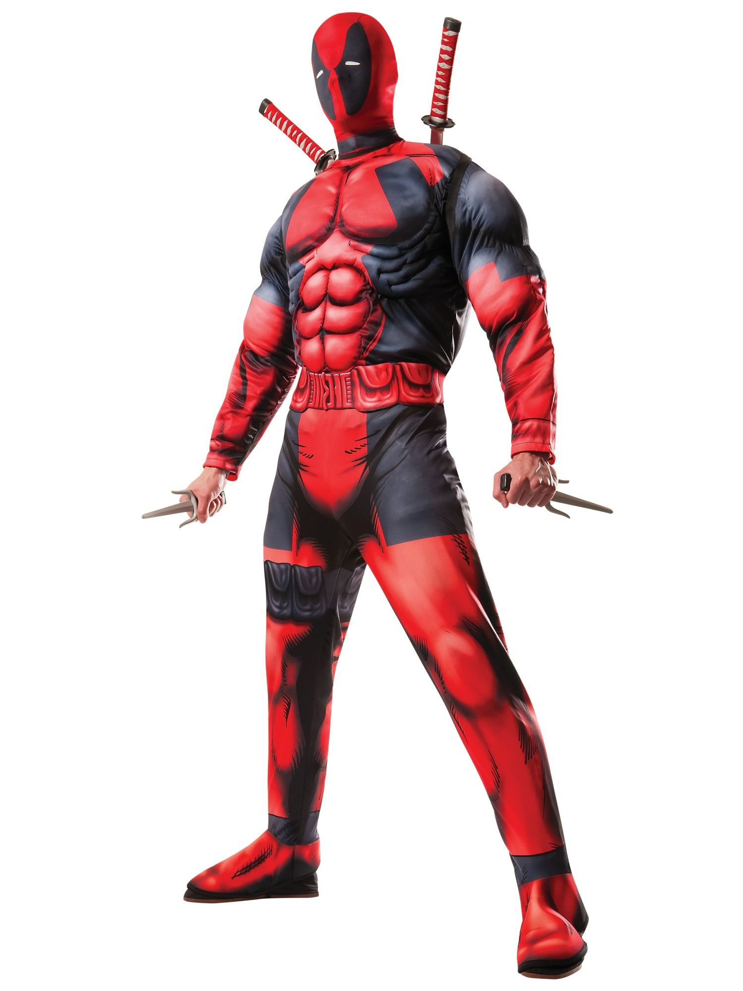 Deadpool Movie Deluxe Muscle Chest Marvel Comic Superhero Mens Costume