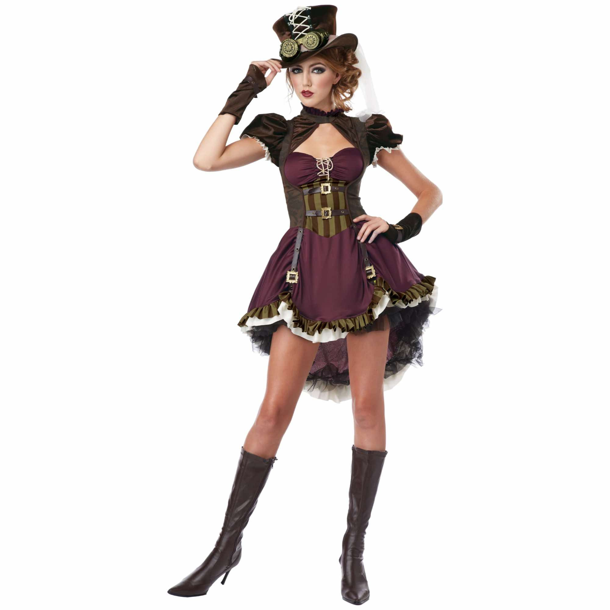 Steampunk Girl Western 19th Victorian Gothic Science Fiction Womens Costume