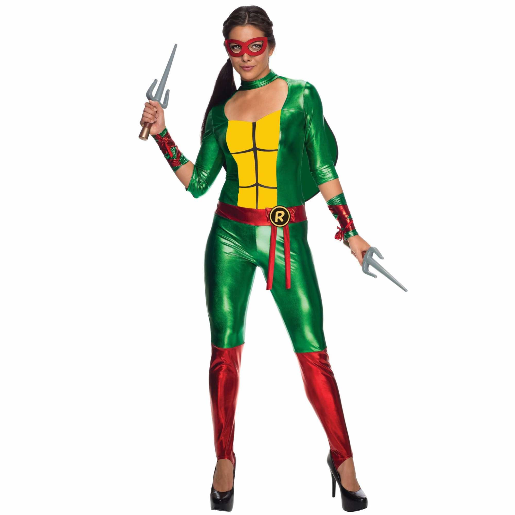 Raphael Raph Jumpsuit Teenage Mutant Ninja Turtles Superhero Women Costume