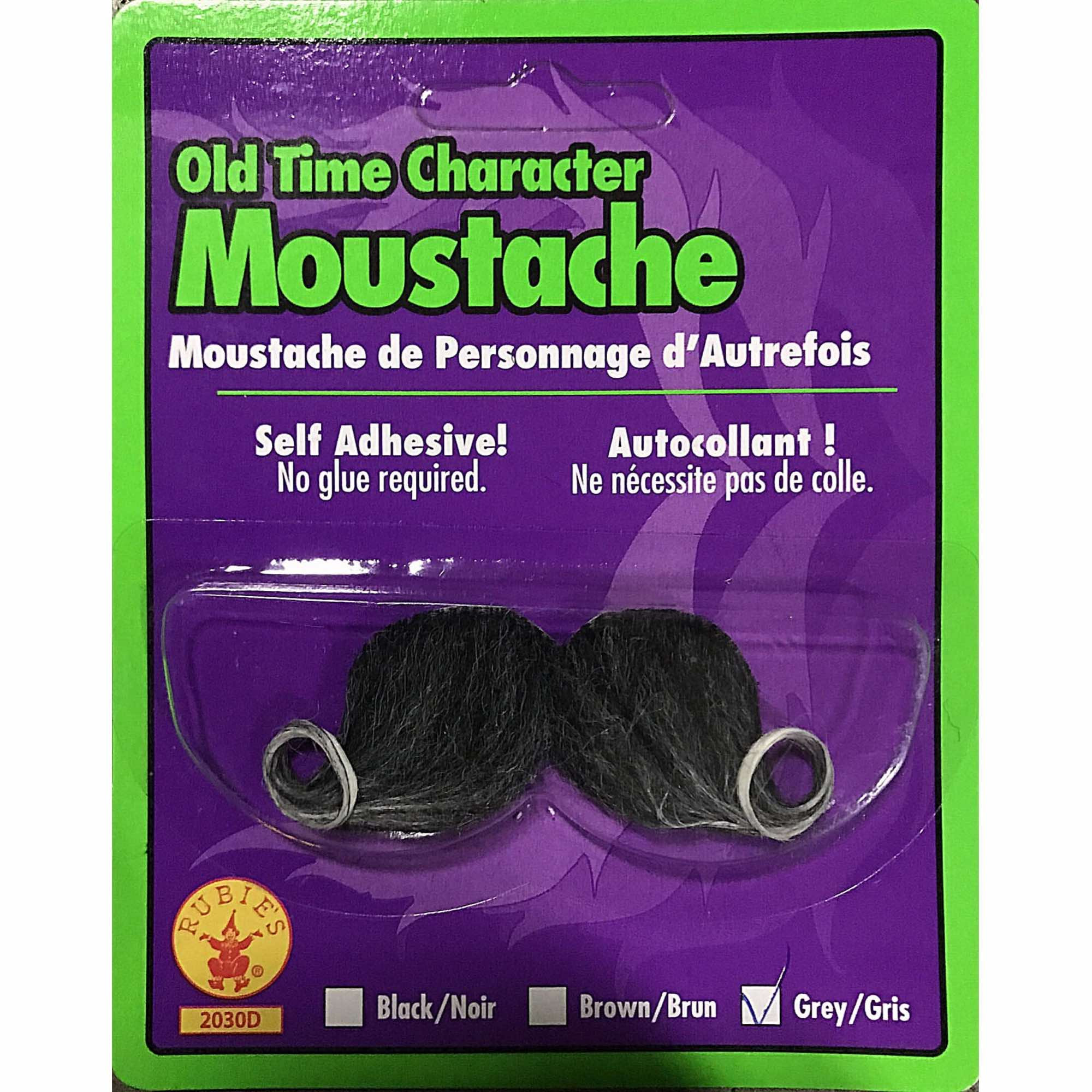 Old Time Cowboy Bandit Western Black White Men Costume Moustache
