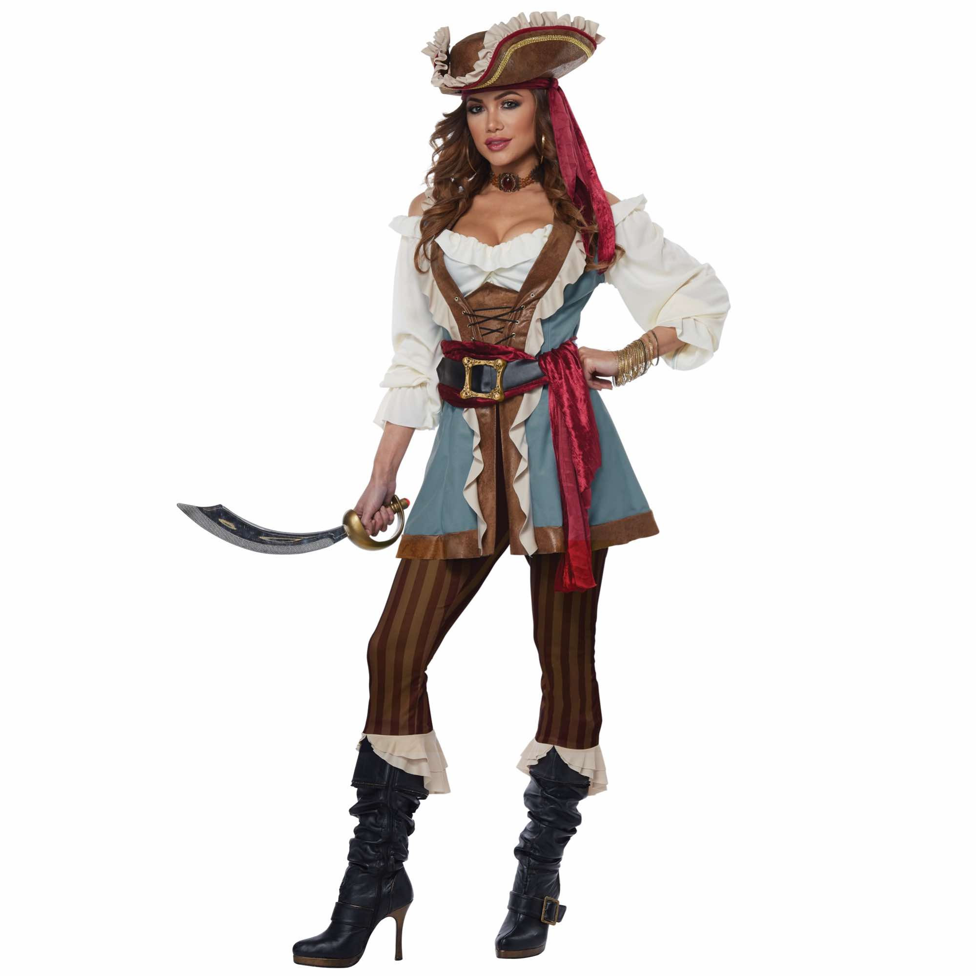 Jewel Of The Sea Deluxe Caribbean Pirate Swashbuckler Buccaneer Womens Costume