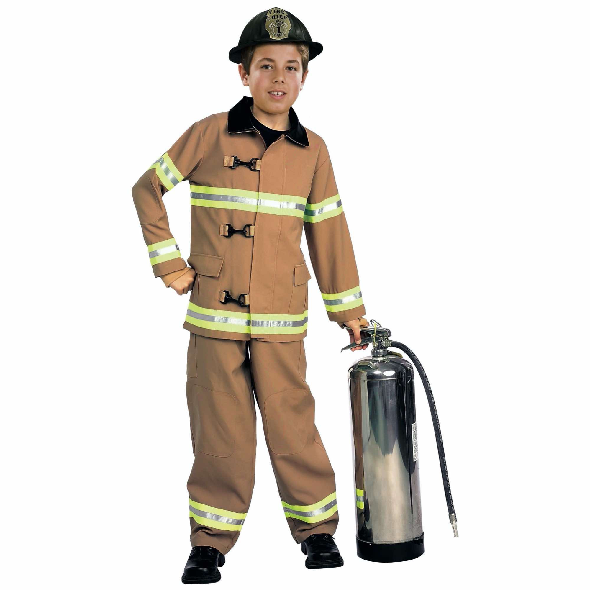 Firefighter Fireman Fire Chief Fighter Book Week Dress Up Child Boys Costume