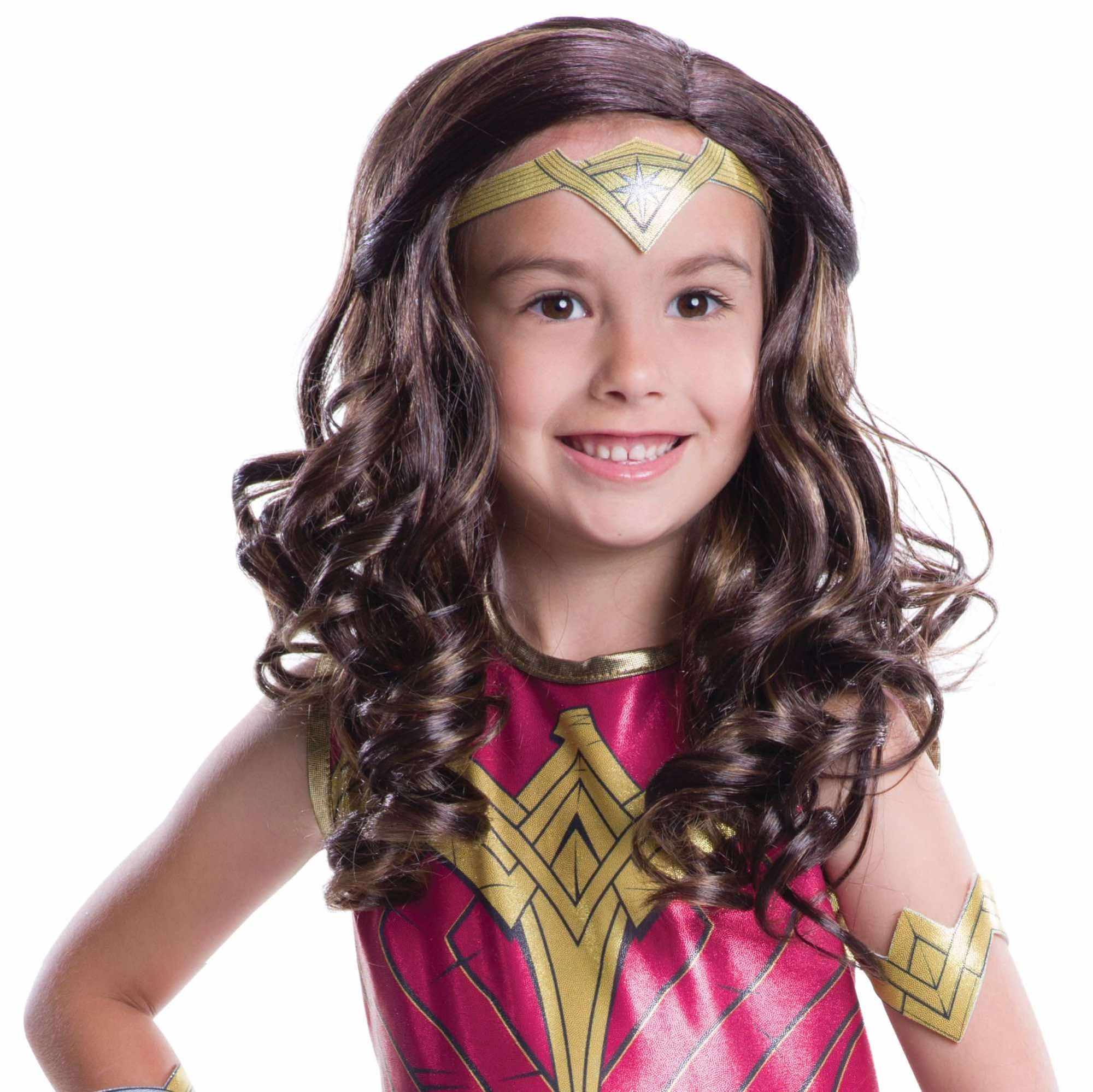 Wonder Woman Batman v Superman Dawn of Justice Superhero Girls Costume Wig