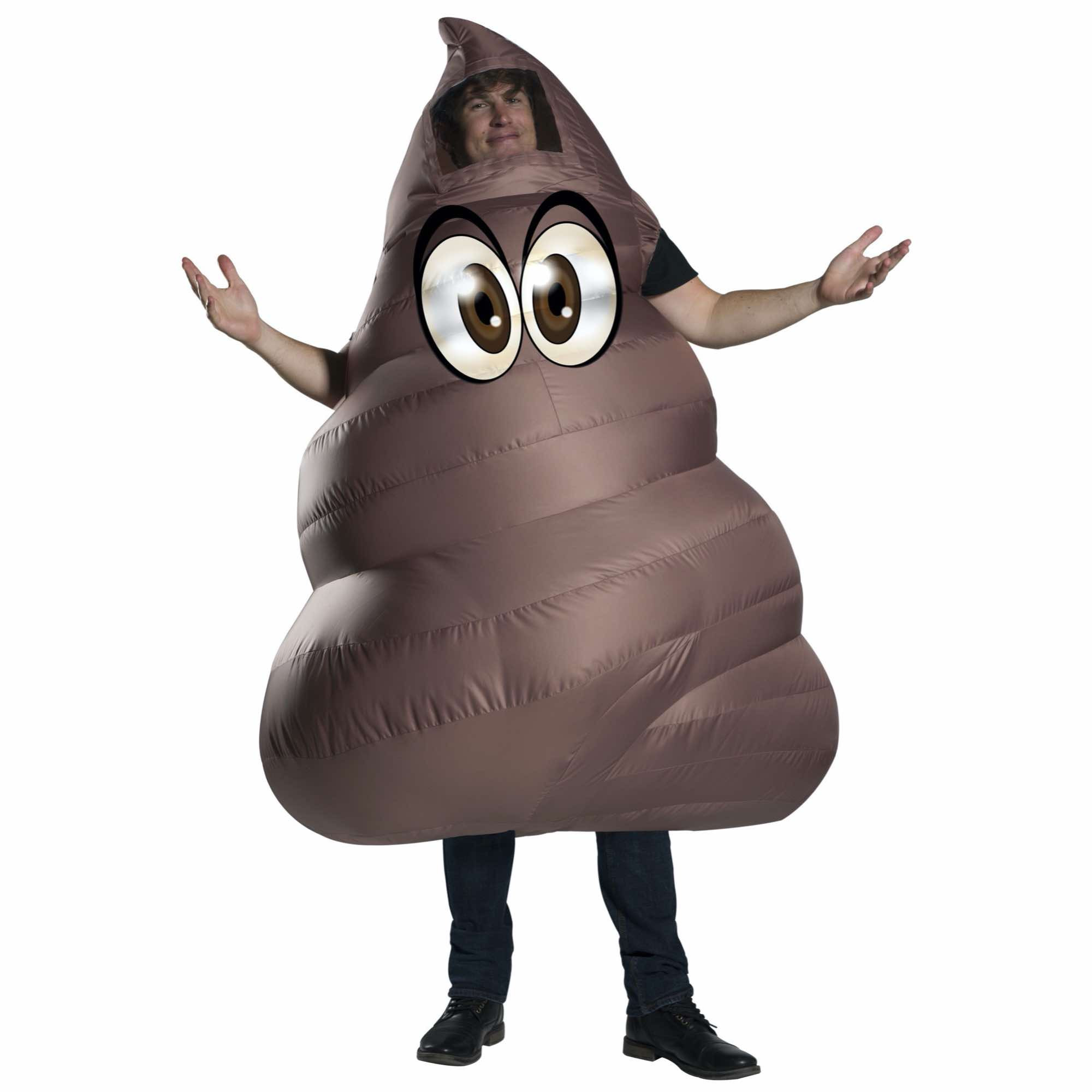 Poop Emotion Icon Poo Inflatable Funny Hen Stag Night Adult Mens Costume OS