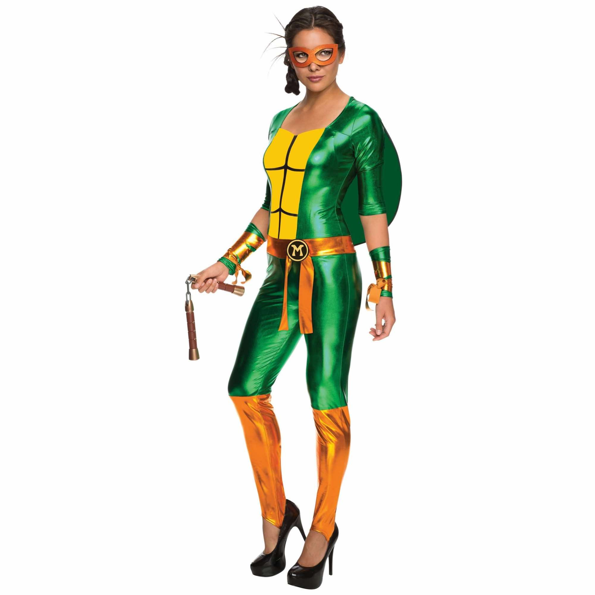 Michelangelo Jumpsuit Teenage Mutant Ninja Turtles Superhero Women Costume