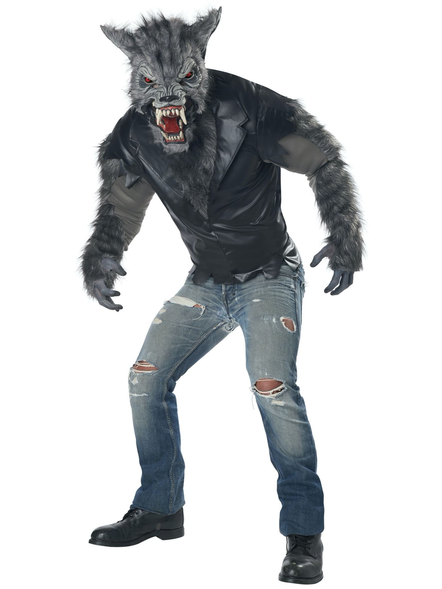 Full Moon Fury Wolf Werewolf Horror Beast Monster Halloween Mens Costume
