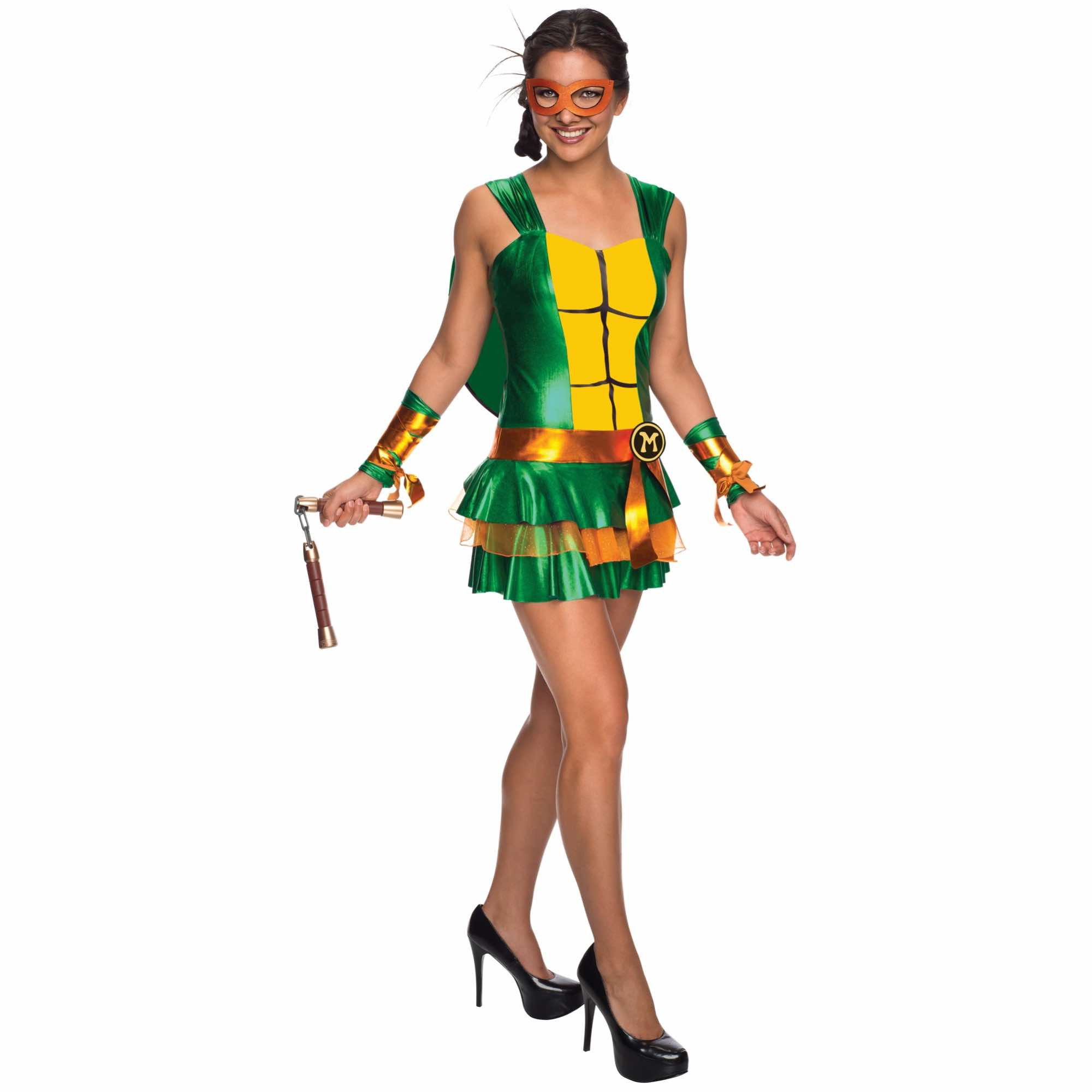 Michelangelo Dress Teenage Mutant Ninja Turtles Superhero Women Costume