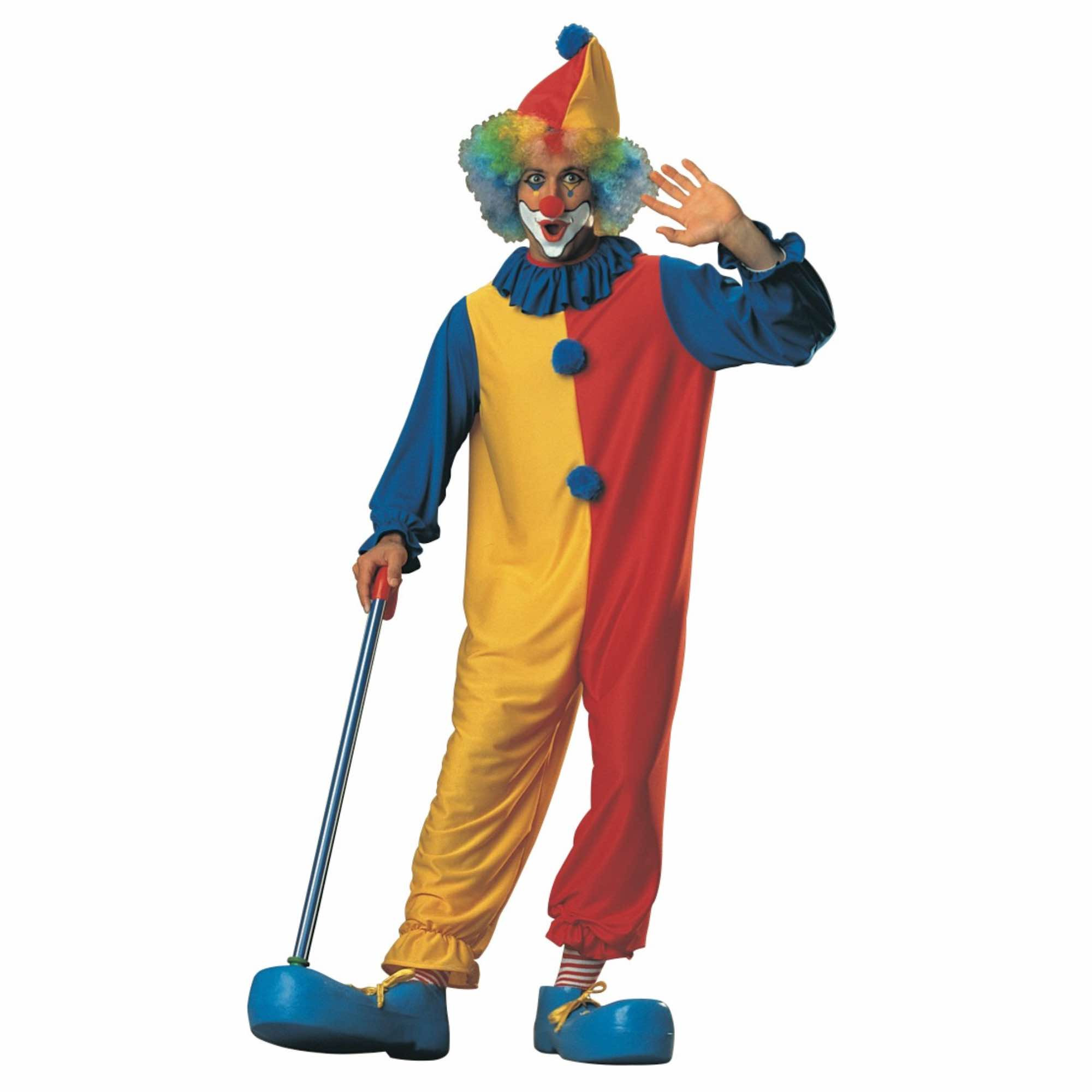 Clown Circus Prank Birthday Party Halloween Funny Men Costume STD